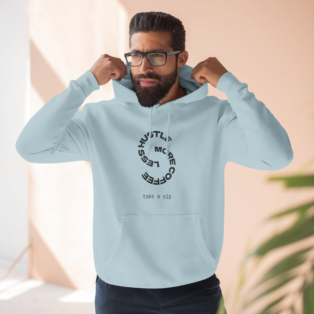 Cozy Coffee Lover's Hoodie, Fleece Sweatshirt, Relaxed Casual Wear, Gift for Coffee Enthusiasts, Perfect for Winter
