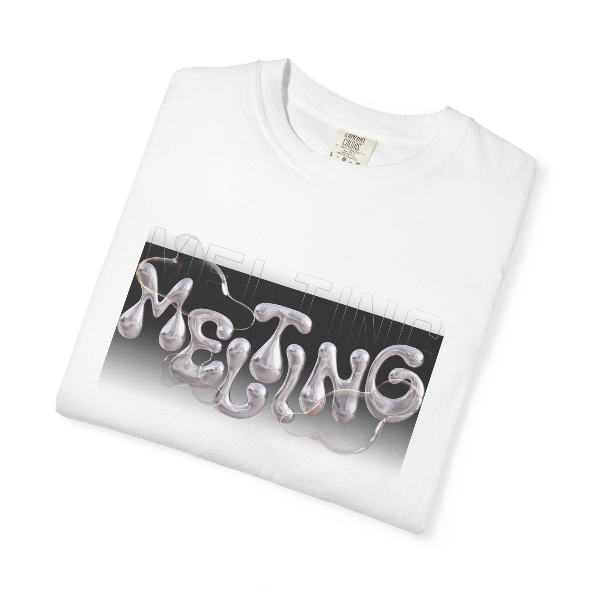 Melting Vibes Unisex Garment-Dyed T-shirt | Cool Graphic Tee for Art Lovers, Trendy Casual Wear, Unique Gift, Summer Style