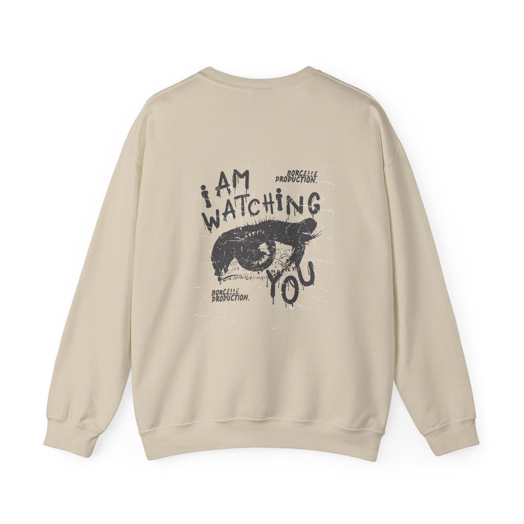 I Am Watching You Sweatshirt, Cozy Unisex Crewneck, Casual Gift, Eye-Catching Design, Trendy Fashion Statement