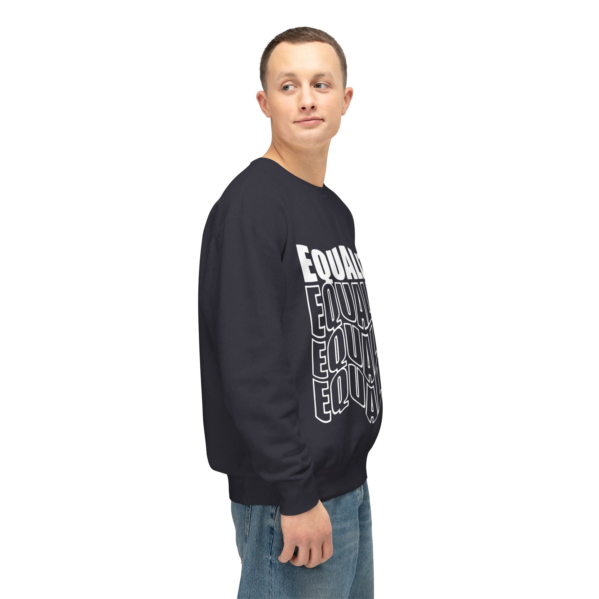 Equality Crewneck Sweatshirt | Unisex Lightweight Pullover, Casual Wear, Equality Message, Gift for Activists, Everyday Comfort