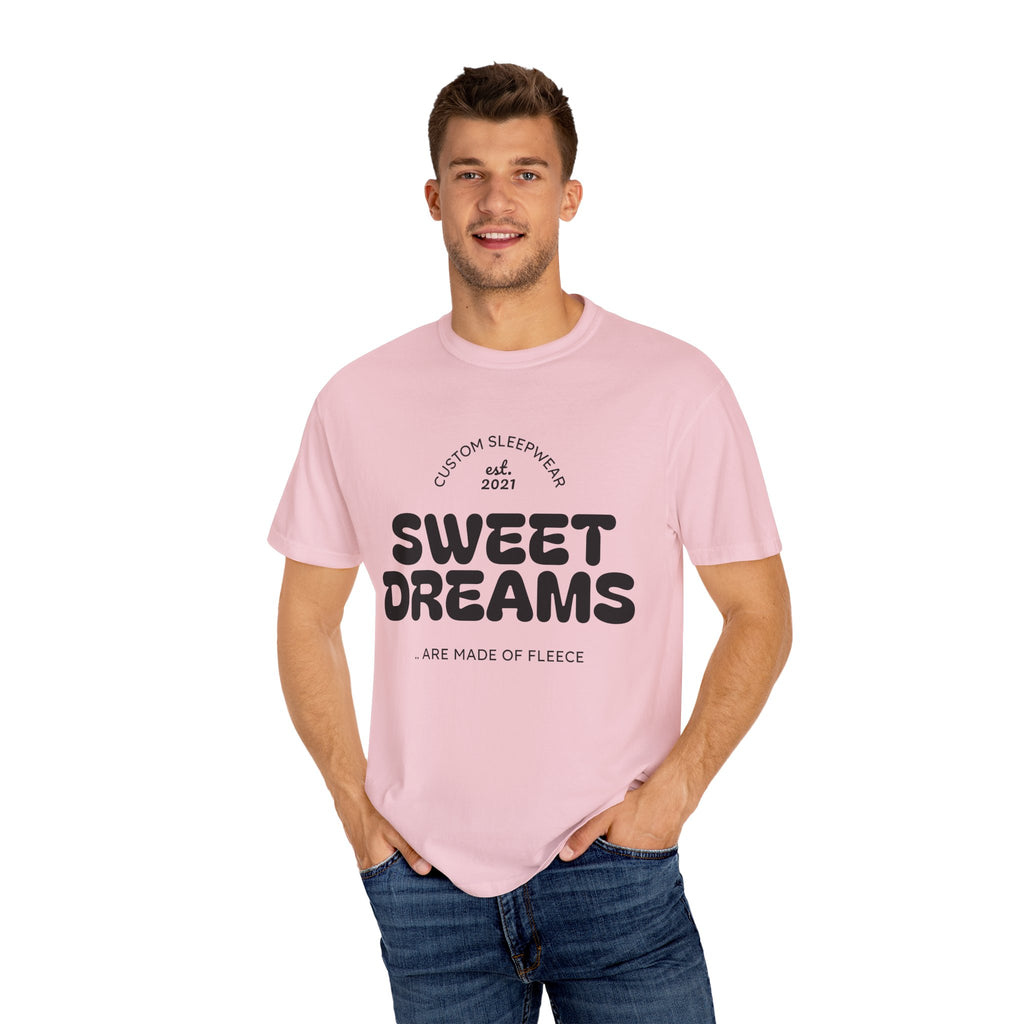 Custom Sweet Dreams T-Shirt, Unisex Sleepwear, Relaxed Fit Tee, Cozy Gift for Sleep Lovers, Lounge Wear, Dreamy Apparel