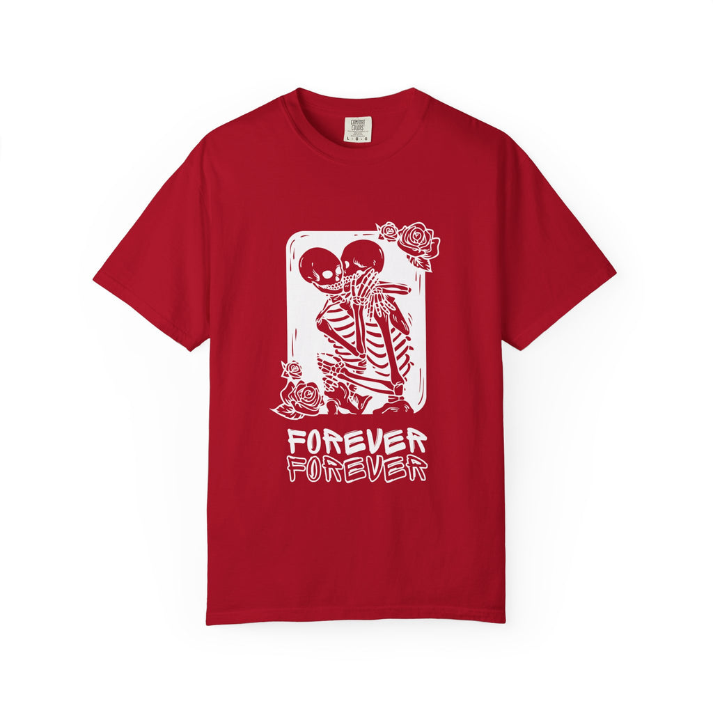 Forever Friends Skeleton T-shirt, Casual Unisex Tee, Halloween Style, Comfortable Wear, Gift for Friends