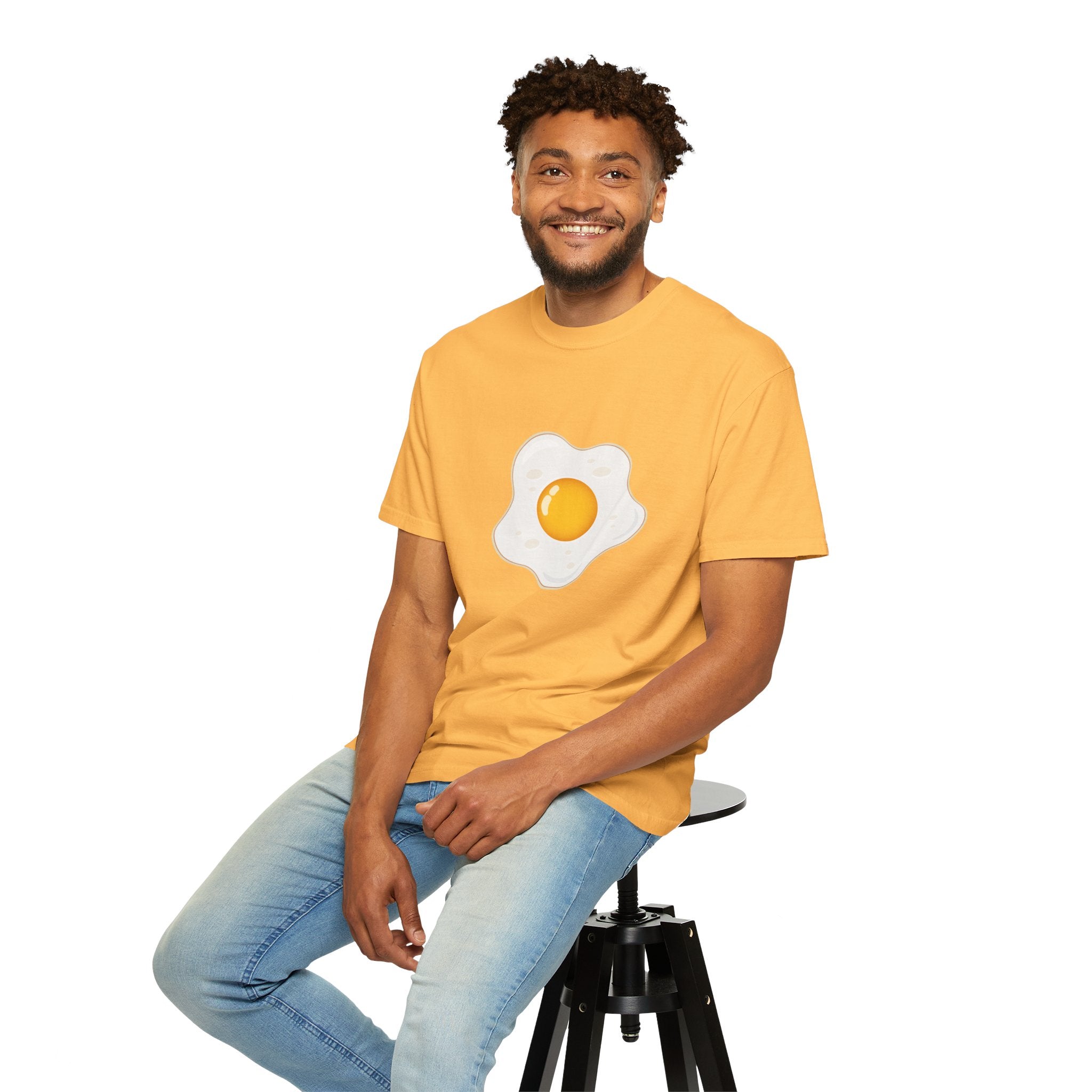 Whimsical Egg Graphic T-Shirt, Funny Food Tee, Breakfast Lover Gift, Unisex Tee for Foodies, Cute Egg Design Shirt