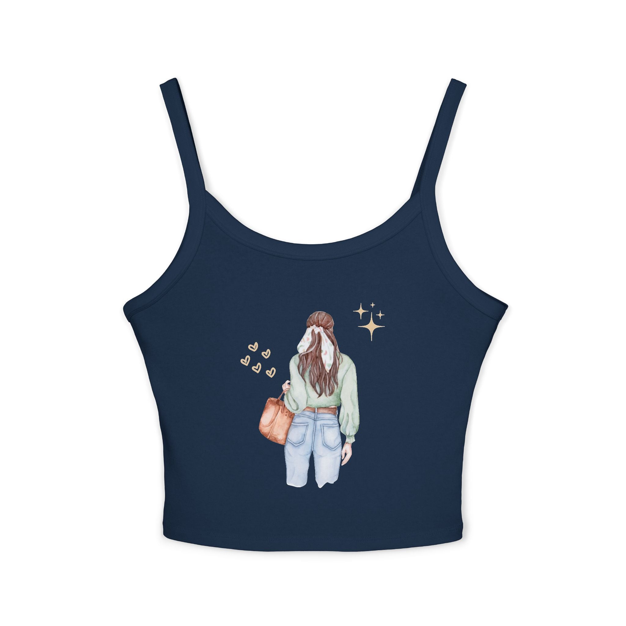 Trendy Women's Spaghetti Strap Tank Top with Cute Back Design, Casual Summer Top, Perfect for Beach Days, Festivals, and Everyday [...]