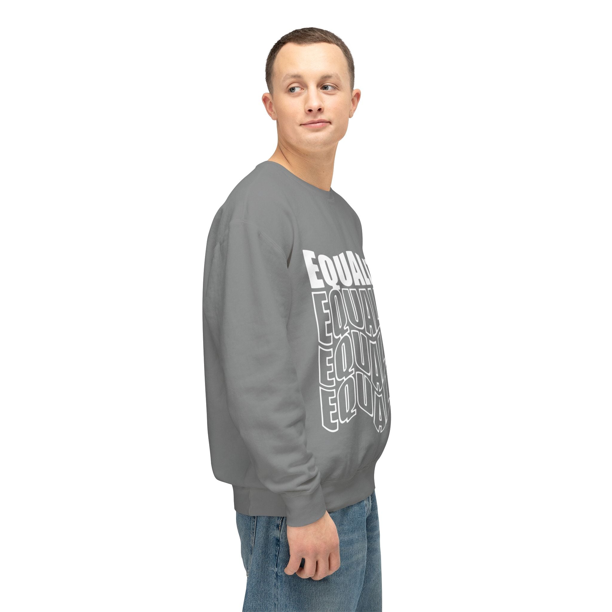 Equality Crewneck Sweatshirt | Unisex Lightweight Pullover, Casual Wear, Equality Message, Gift for Activists, Everyday Comfort