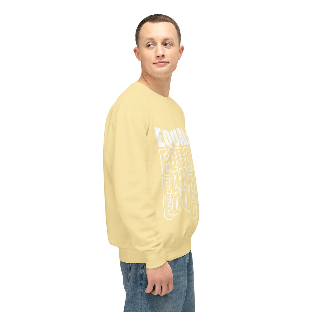 Equality Crewneck Sweatshirt | Unisex Lightweight Pullover, Casual Wear, Equality Message, Gift for Activists, Everyday Comfort