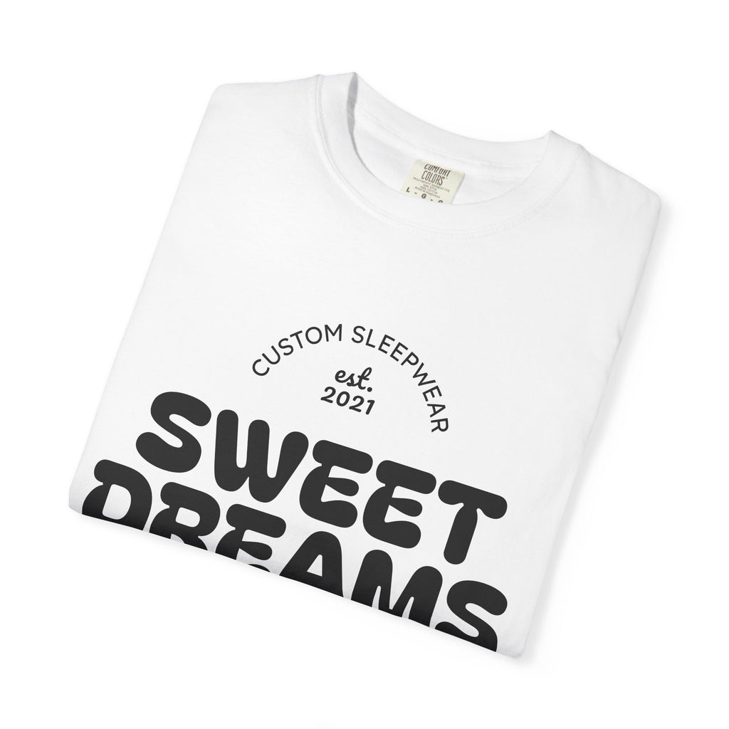 Custom Sweet Dreams T-Shirt, Unisex Sleepwear, Relaxed Fit Tee, Cozy Gift for Sleep Lovers, Lounge Wear, Dreamy Apparel
