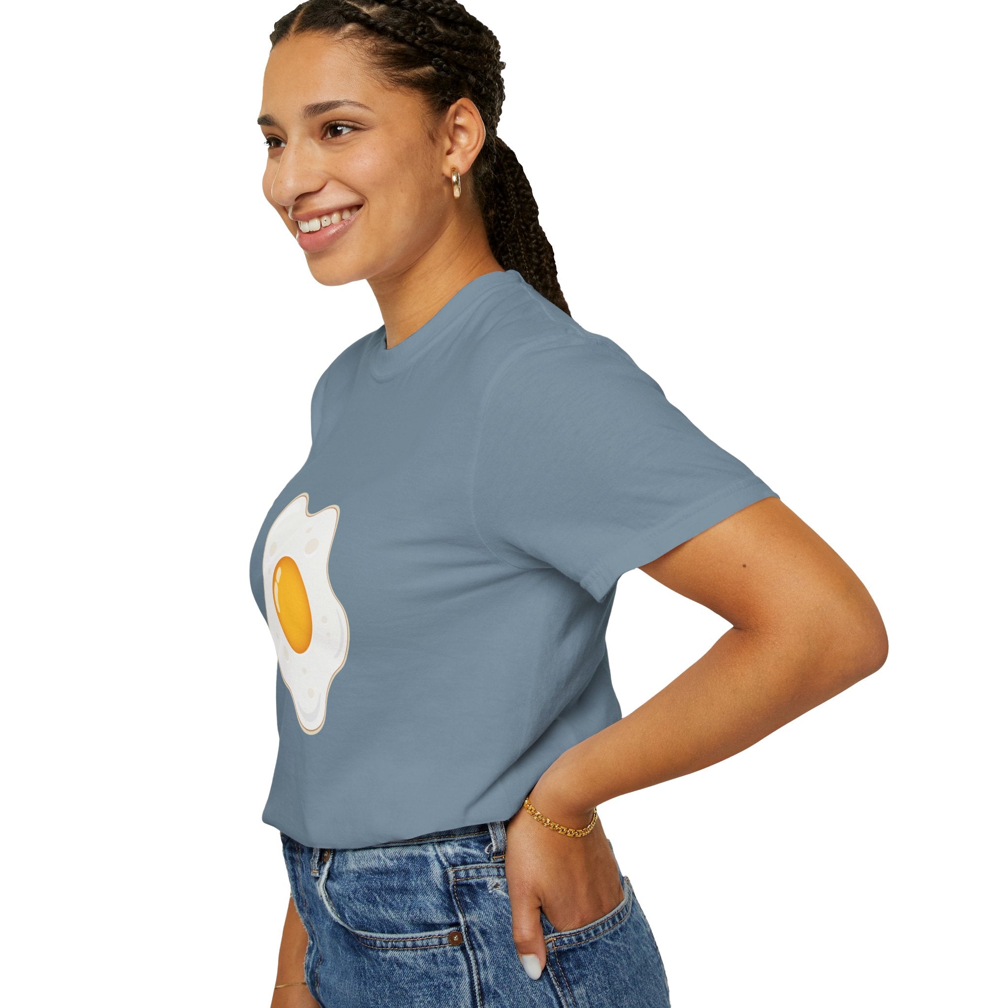 Whimsical Egg Graphic T-Shirt, Funny Food Tee, Breakfast Lover Gift, Unisex Tee for Foodies, Cute Egg Design Shirt