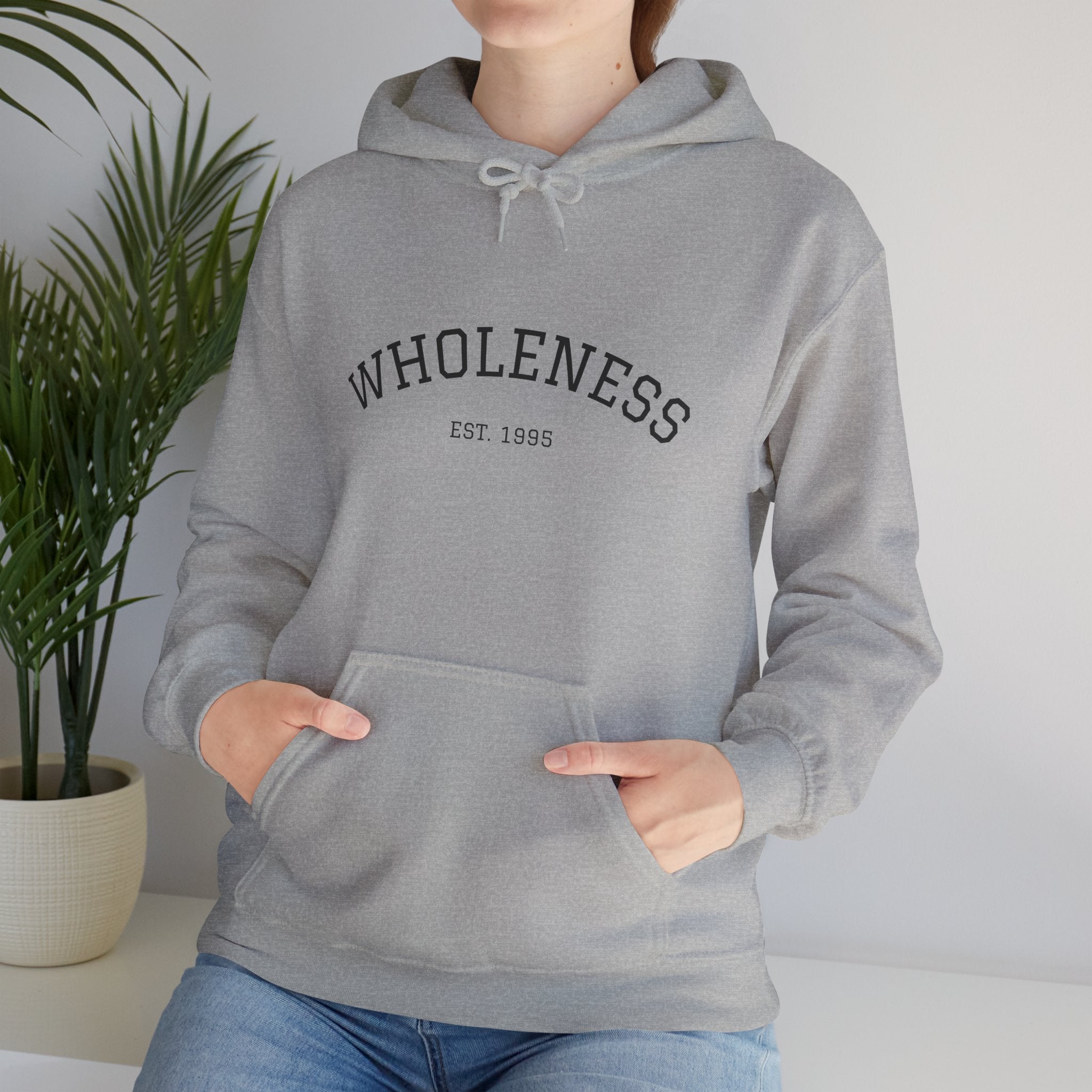 Wholeness Hoodie - Unisex Heavy Blend Sweatshirt, Cozy Gift, Minimalist Style, Self-Care Apparel, Everyday Comfort