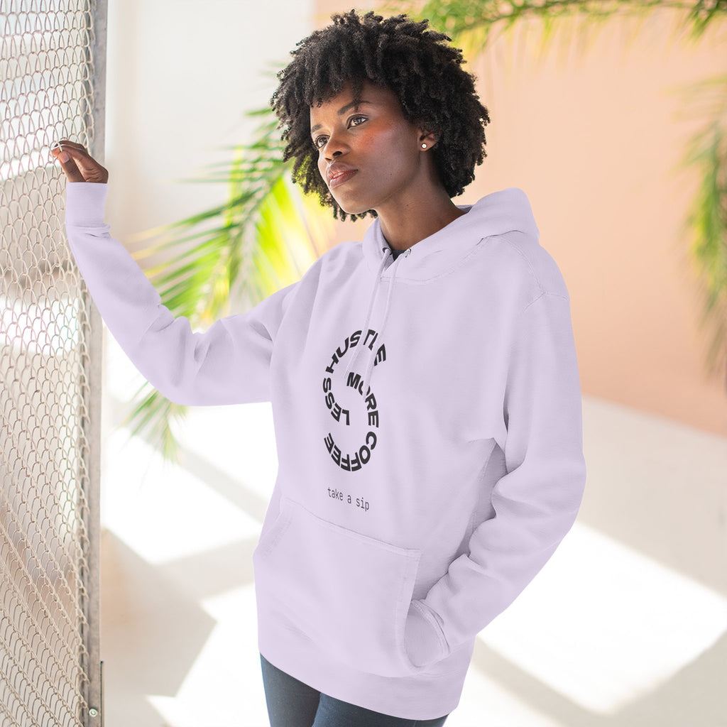 Cozy Coffee Lover's Hoodie, Fleece Sweatshirt, Relaxed Casual Wear, Gift for Coffee Enthusiasts, Perfect for Winter