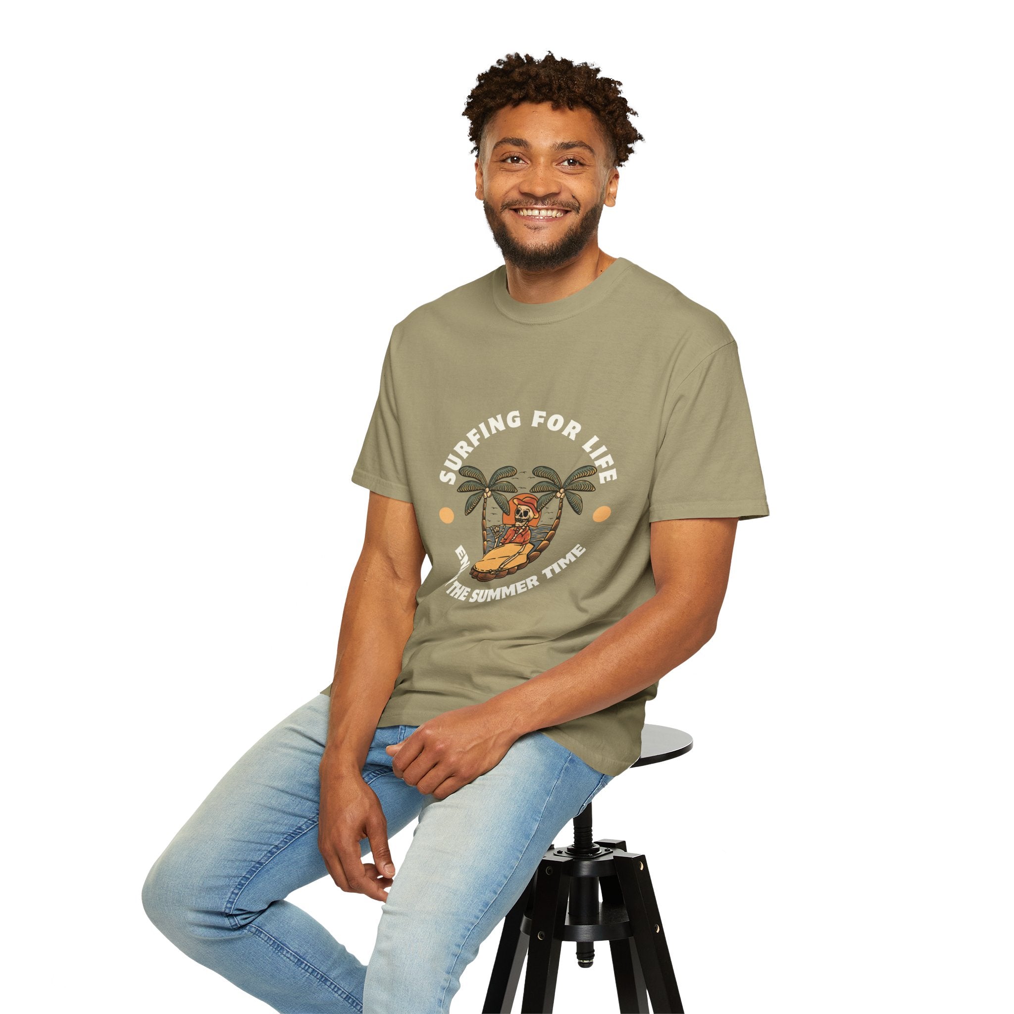 Surfing for Life T-Shirt | Vintage Summer Vibe Tee | Perfect for Beach Days, Surf Lovers, Summer Parties, Adventure Seekers