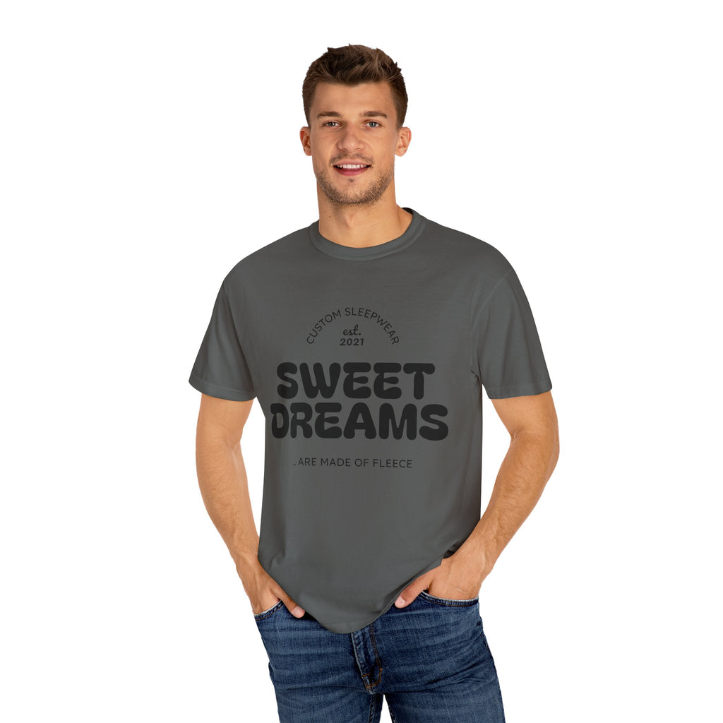 Custom Sweet Dreams T-Shirt, Unisex Sleepwear, Relaxed Fit Tee, Cozy Gift for Sleep Lovers, Lounge Wear, Dreamy Apparel