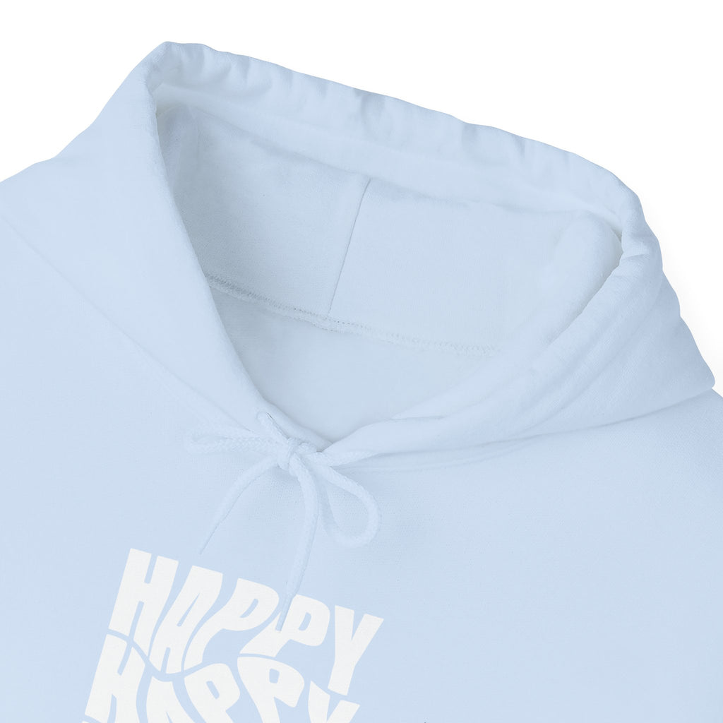 Happy Vibe Unisex Hoodie, Cozy Sweatshirt, Gift for Friends, Casual Wear, Birthday Gift, Everyday Comfort