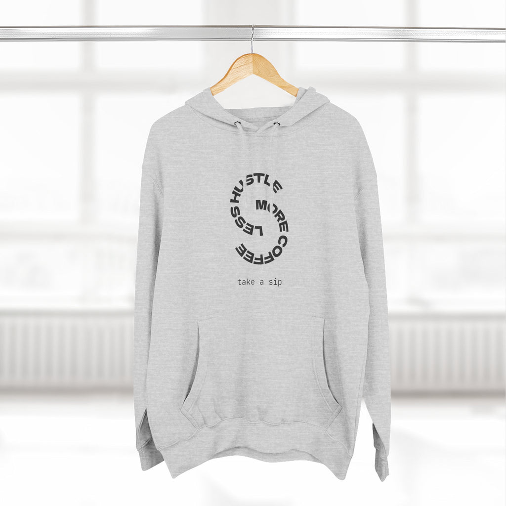 Cozy Coffee Lover's Hoodie, Fleece Sweatshirt, Relaxed Casual Wear, Gift for Coffee Enthusiasts, Perfect for Winter