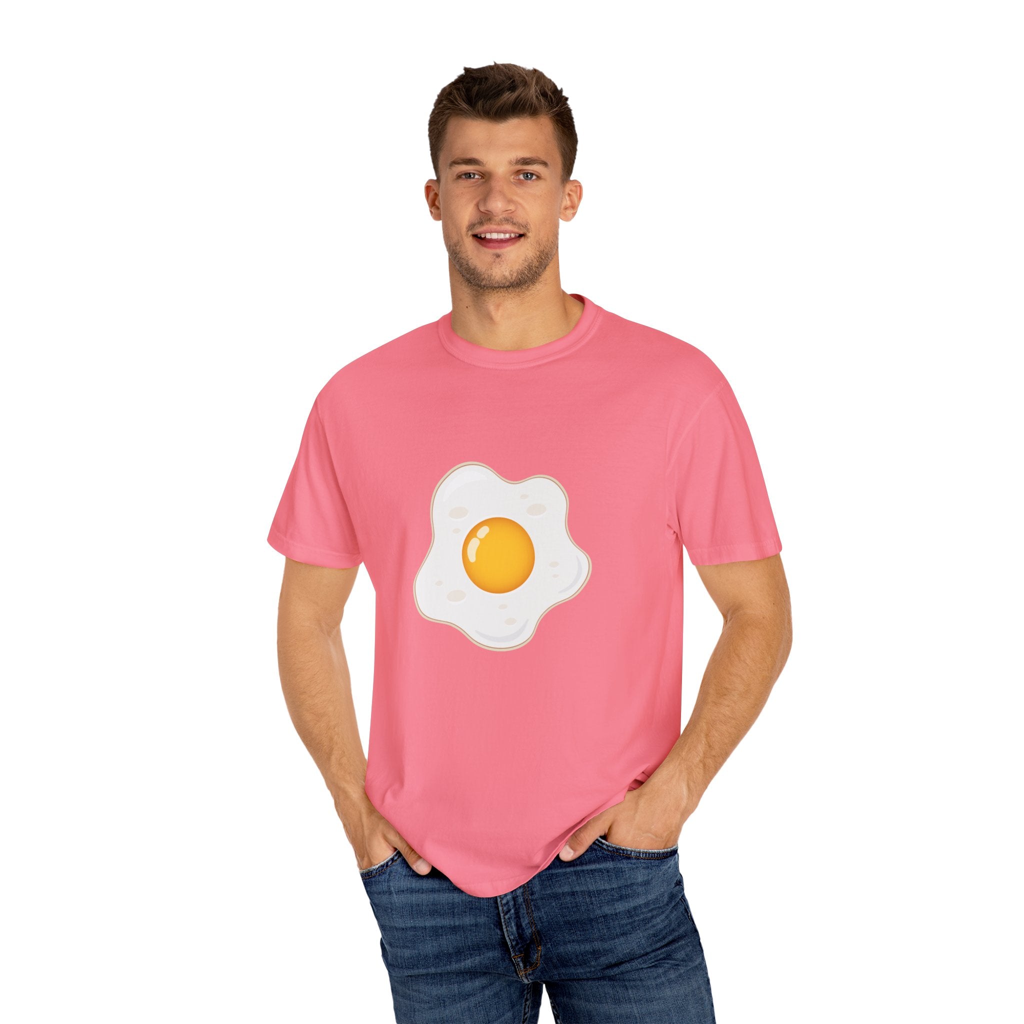 Whimsical Egg Graphic T-Shirt, Funny Food Tee, Breakfast Lover Gift, Unisex Tee for Foodies, Cute Egg Design Shirt