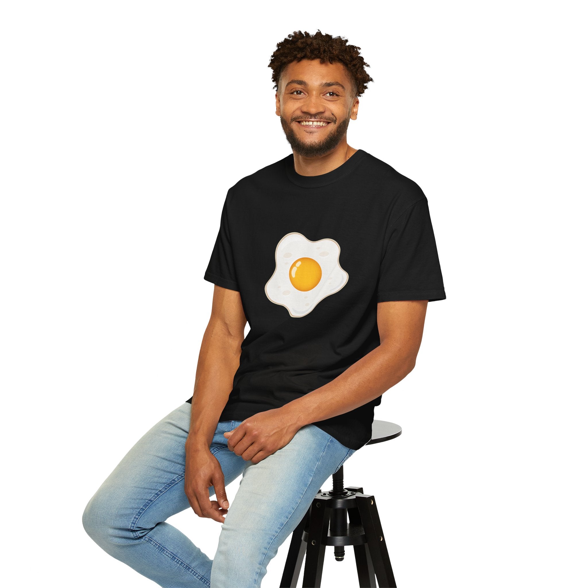 Whimsical Egg Graphic T-Shirt, Funny Food Tee, Breakfast Lover Gift, Unisex Tee for Foodies, Cute Egg Design Shirt
