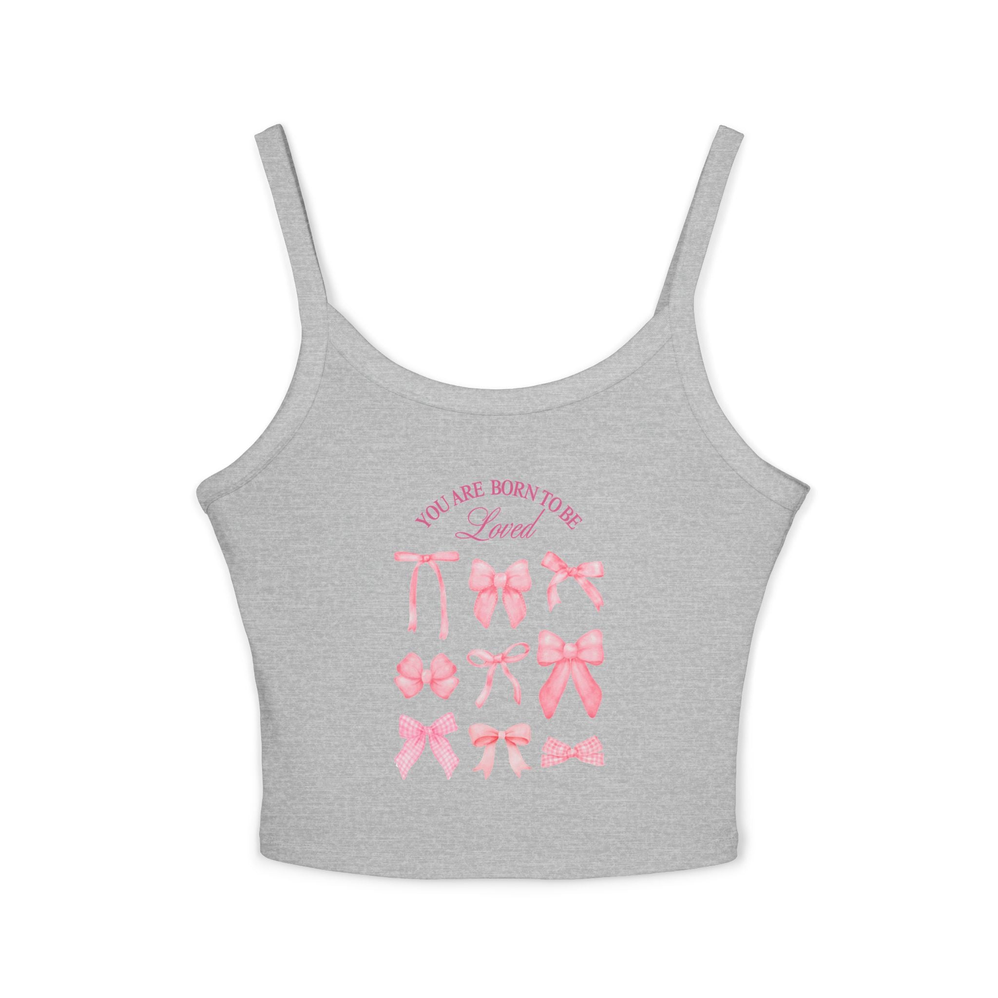 Feminine Bow-Designed Spaghetti Strap Tank Top, Cute Summer Top, Stylish Layering Piece, Gift for Her, Casual Wear, Lounge Top, [...]