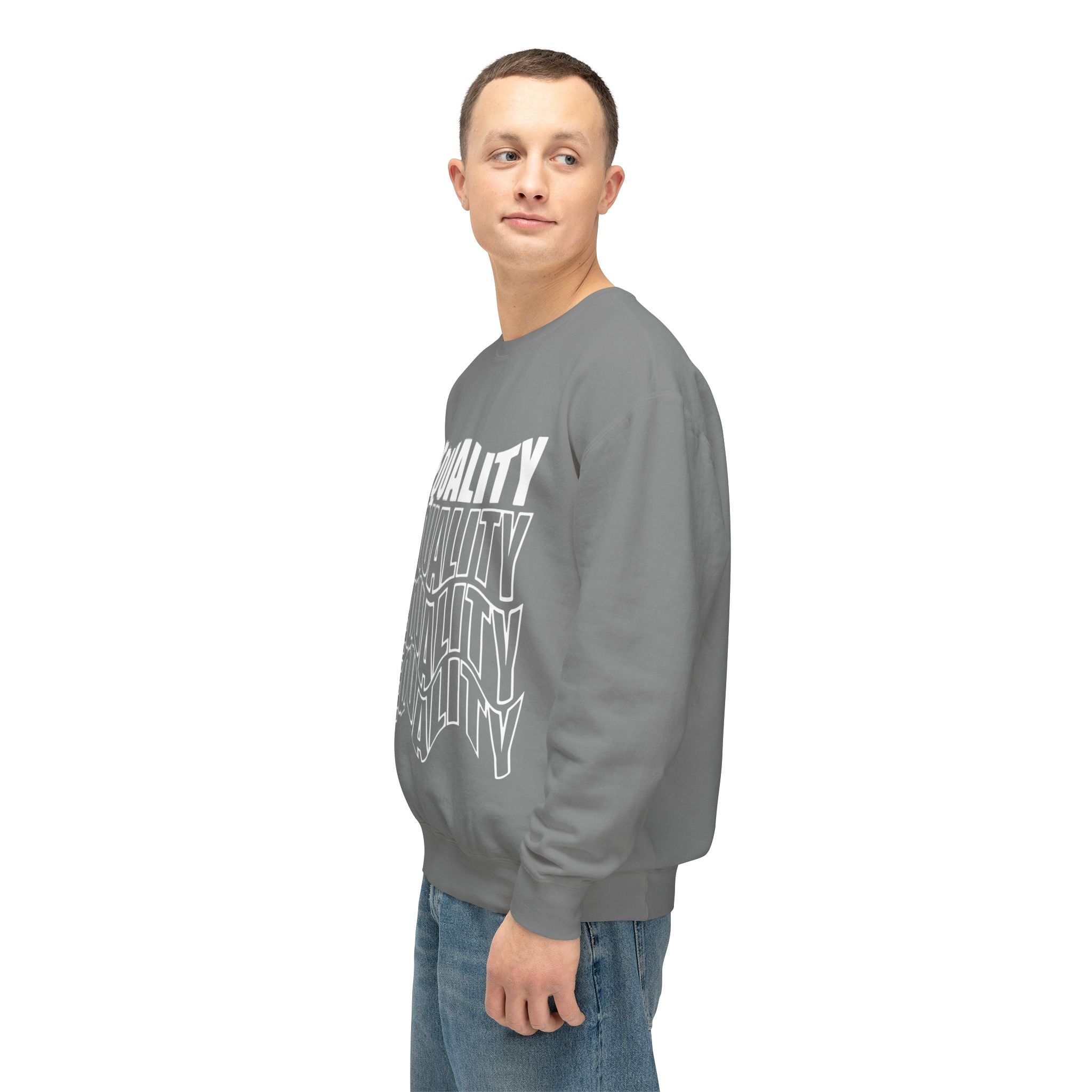 Equality Crewneck Sweatshirt | Unisex Lightweight Pullover, Casual Wear, Equality Message, Gift for Activists, Everyday Comfort