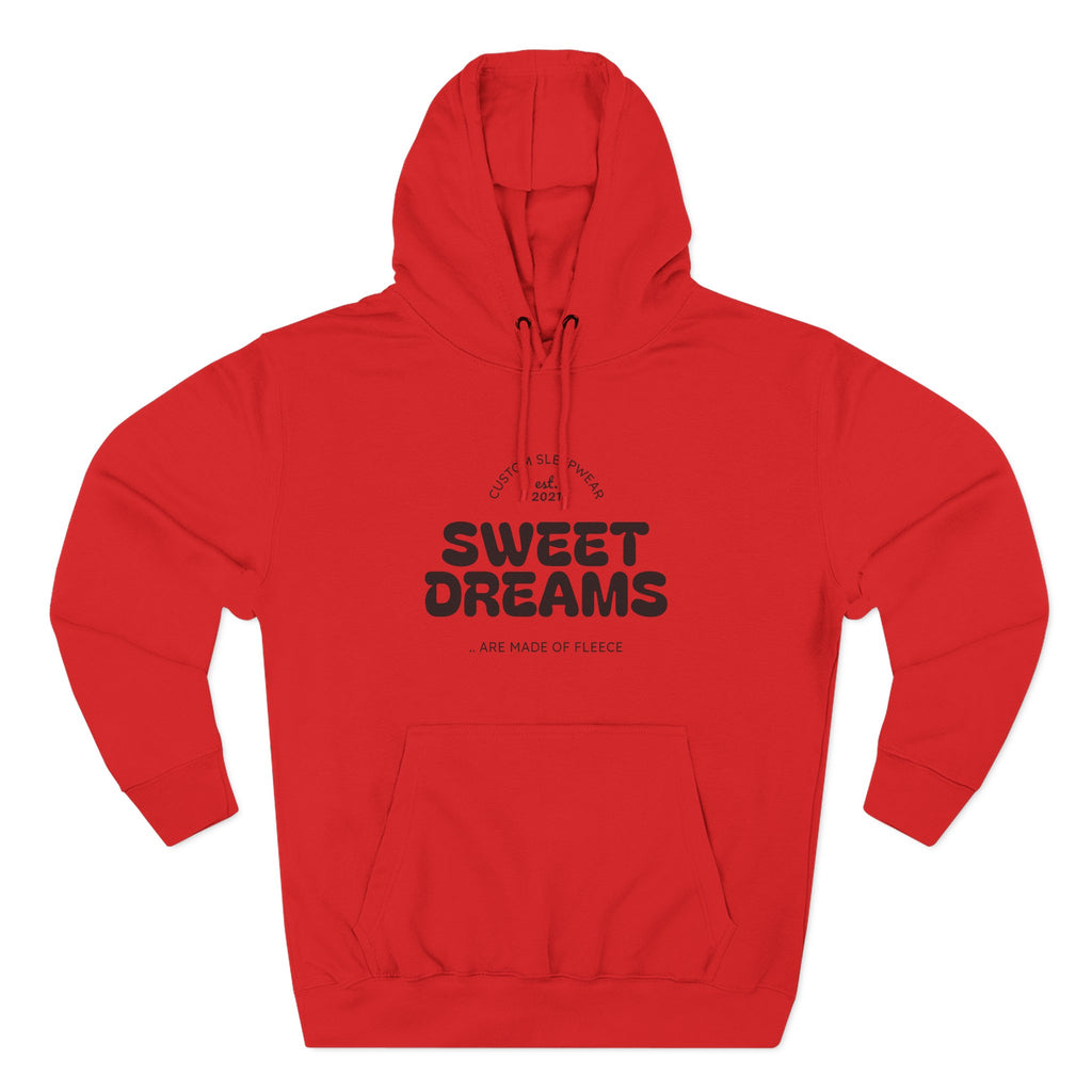 Cozy Sweet Dreams Hoodie, Fleece Pullover for Relaxation, Gift for Dreamers, Perfect for Sleepovers, Casual Wear