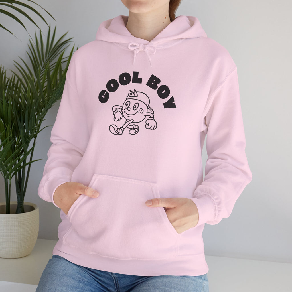 Cool Boy Unisex Hooded Sweatshirt, Casualwear for Teens, Gift for Him, Cozy Layering, Streetwear Style, Everyday Comfort