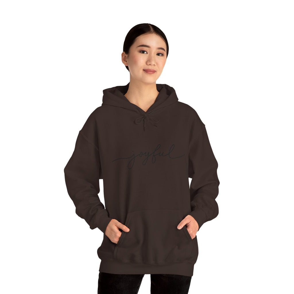 Joyful Hoodie for Comfort and Cheer, Unisex Sweatshirt for Gifts, Everyday Wear, Cozy Handmade Apparel, Celebration Outfit, Relaxed Style