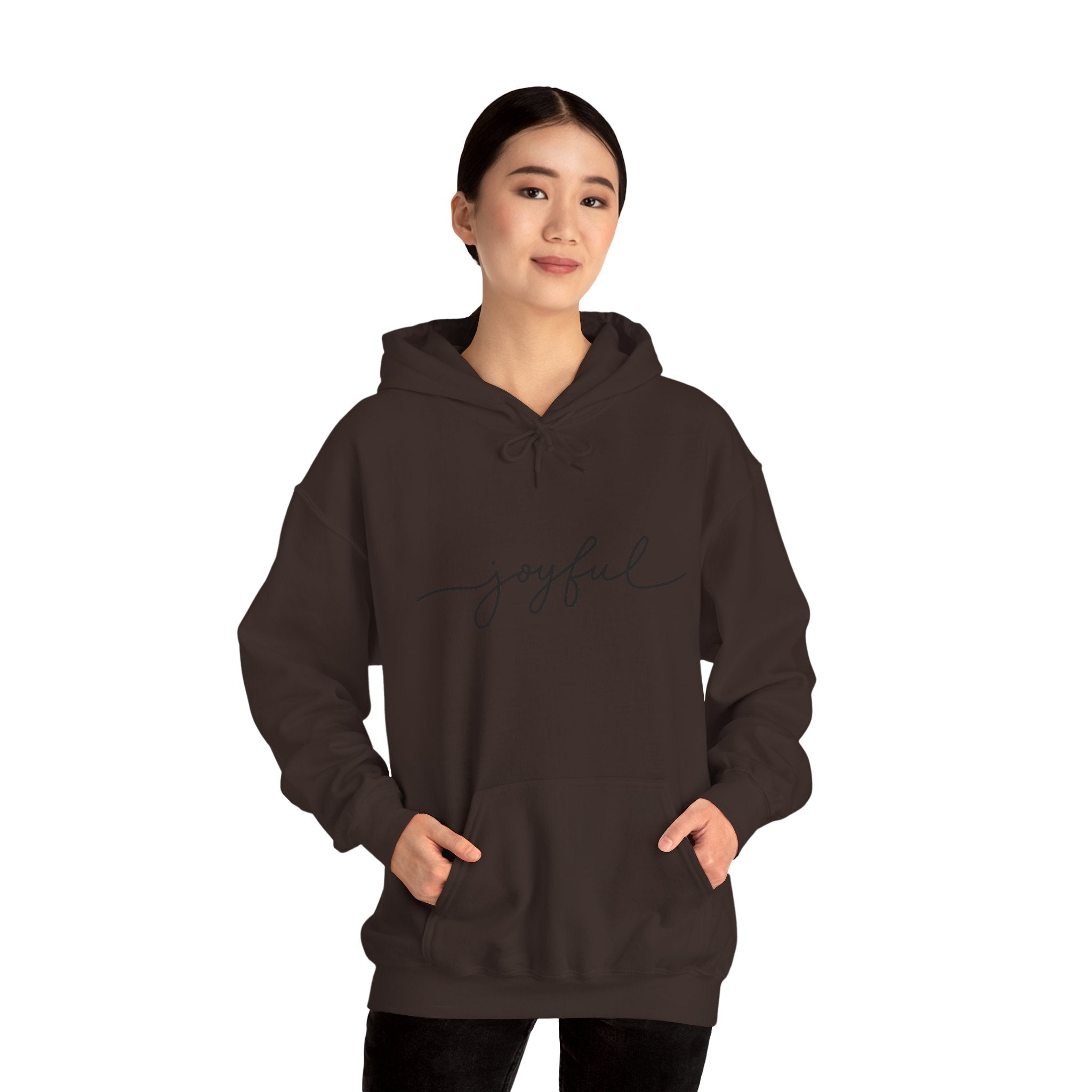 Joyful Hoodie for Comfort and Cheer, Unisex Sweatshirt for Gifts, Everyday Wear, Cozy Handmade Apparel, Celebration Outfit, Relaxed Style