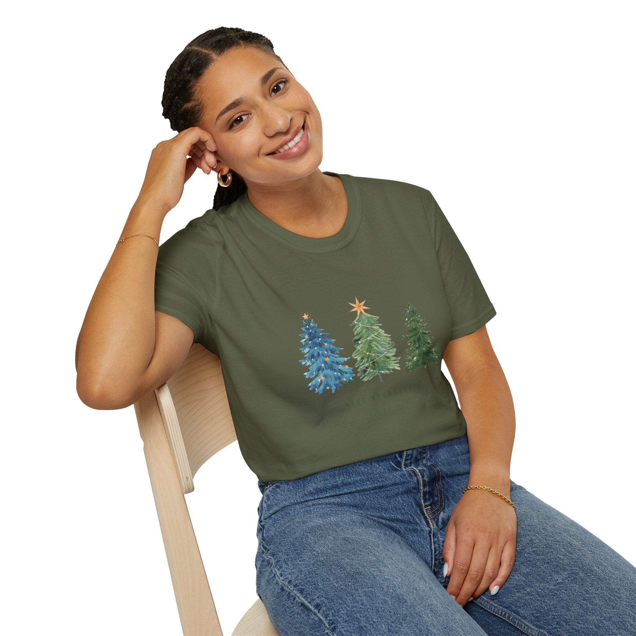 T-Shirt — Make Yourself At Home Christmas Tree Graphic Tee