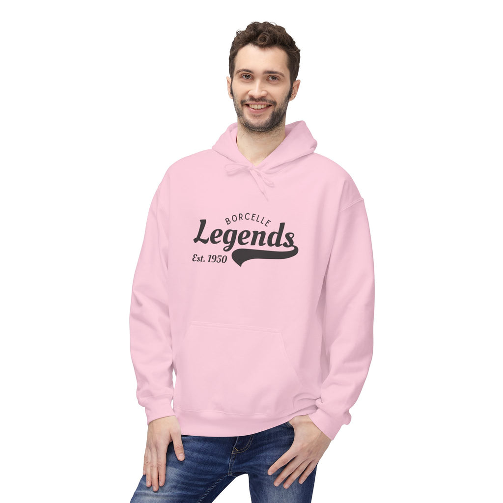 Retro Legends Fleece Hoodie, Cozy Unisex Sweatshirt, Perfect Gift for Sports Lovers, Casual Wear, Est. 1950