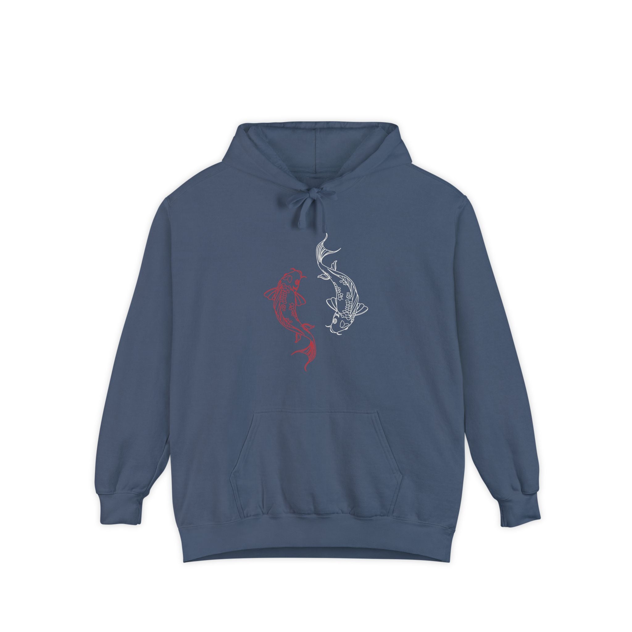 Charming Mermaid Garment-Dyed Hoodie - Cozy Unisex Fashion for Beach Lovers, Casual Wear, Gift Ideas for Ocean Lovers, Summer Chill