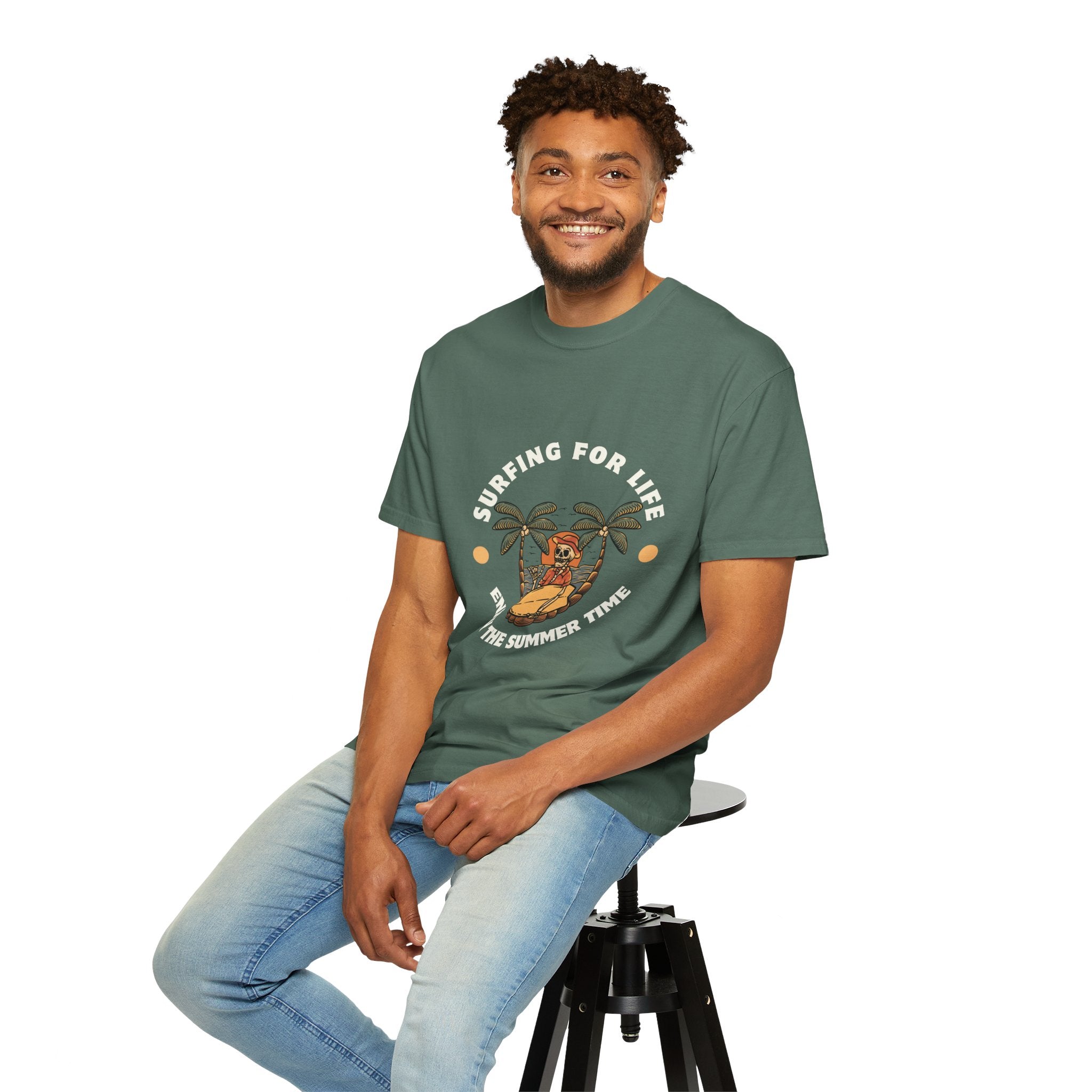 Surfing for Life T-Shirt | Vintage Summer Vibe Tee | Perfect for Beach Days, Surf Lovers, Summer Parties, Adventure Seekers