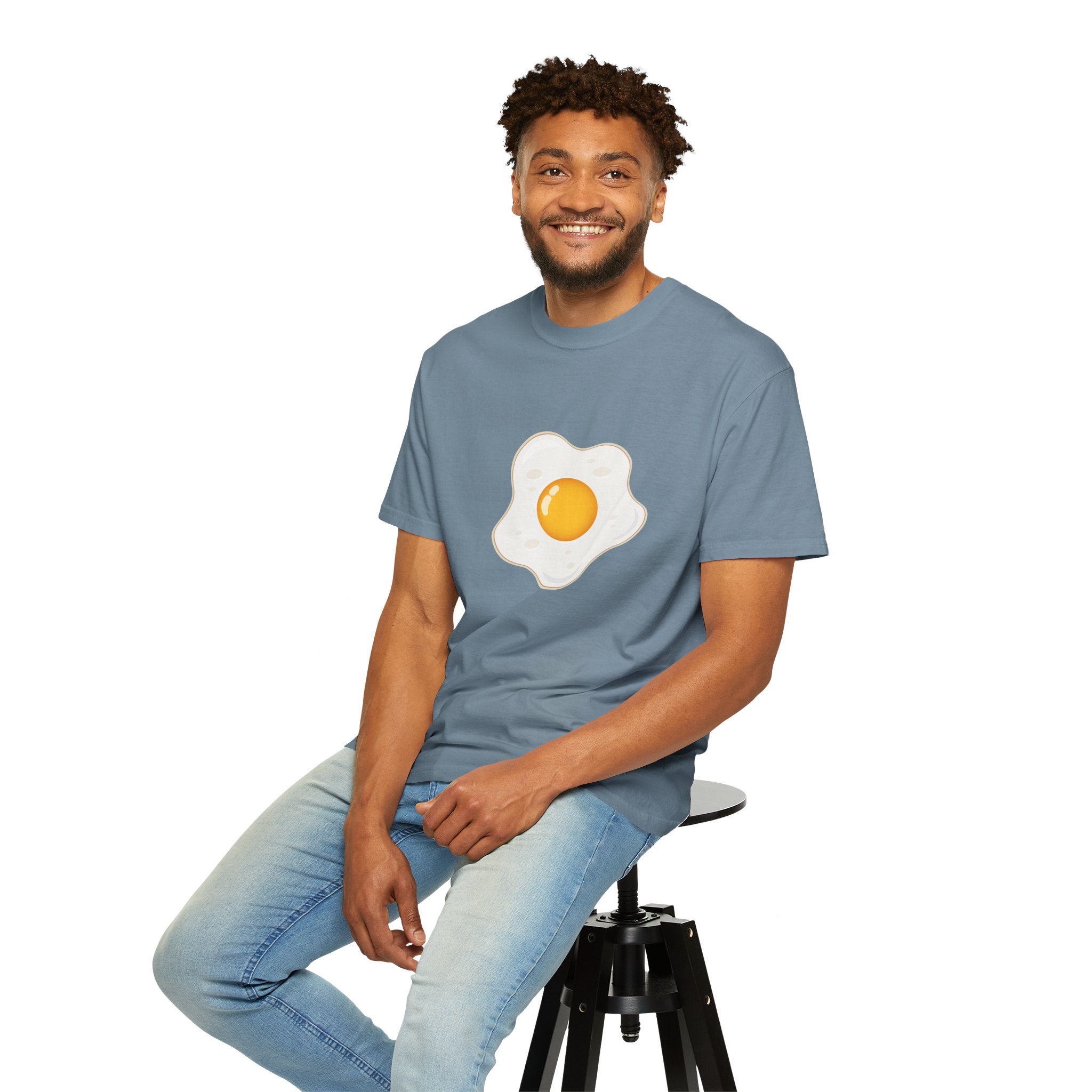 Whimsical Egg Graphic T-Shirt, Funny Food Tee, Breakfast Lover Gift, Unisex Tee for Foodies, Cute Egg Design Shirt