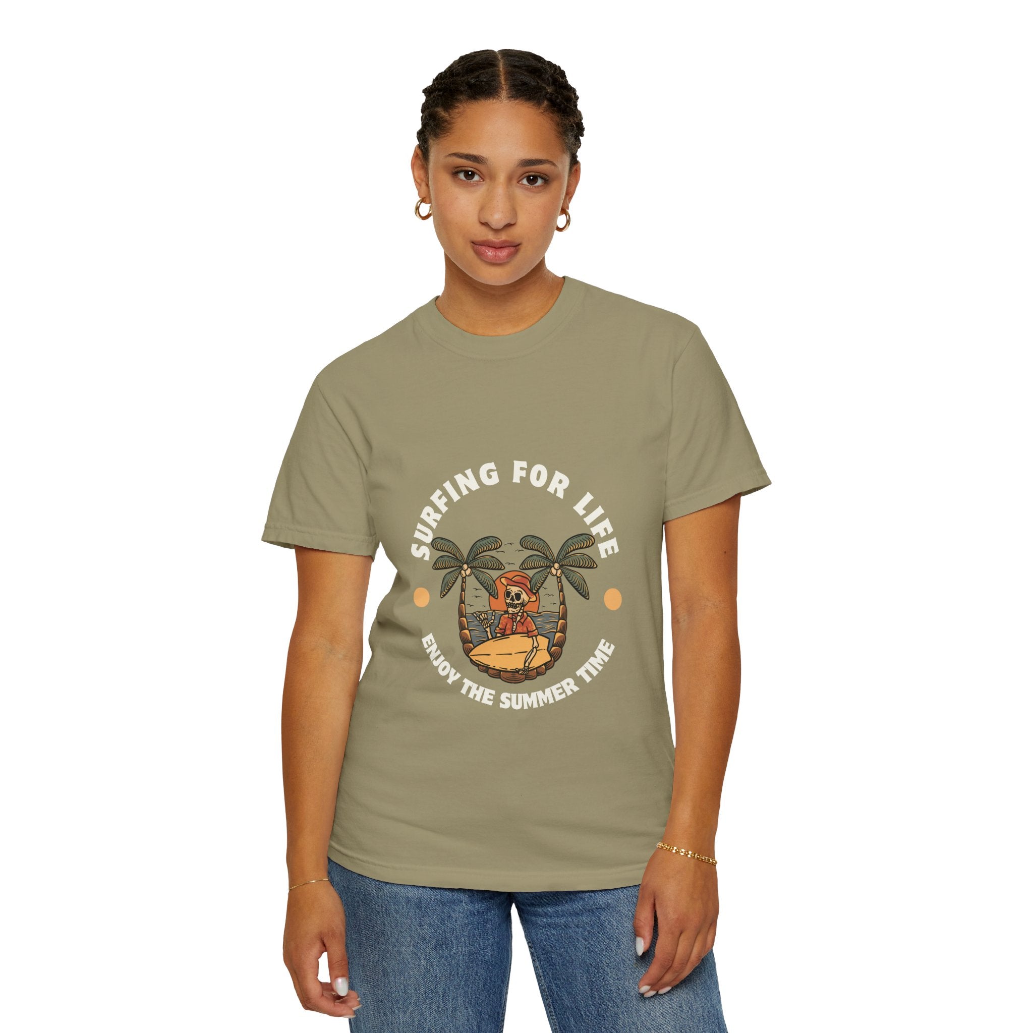 Surfing for Life T-Shirt | Vintage Summer Vibe Tee | Perfect for Beach Days, Surf Lovers, Summer Parties, Adventure Seekers