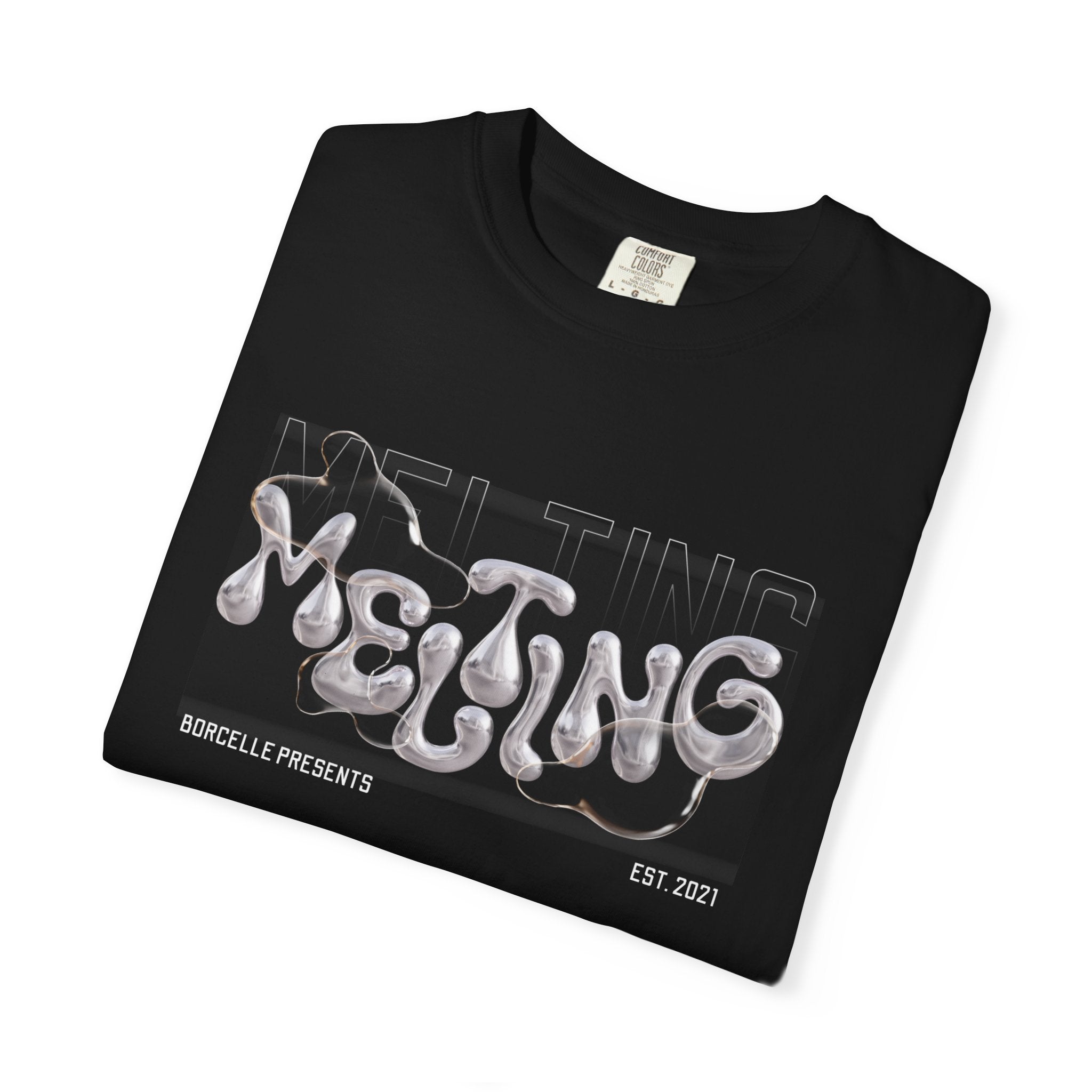 Melting Vibes Unisex Garment-Dyed T-shirt | Cool Graphic Tee for Art Lovers, Trendy Casual Wear, Unique Gift, Summer Style