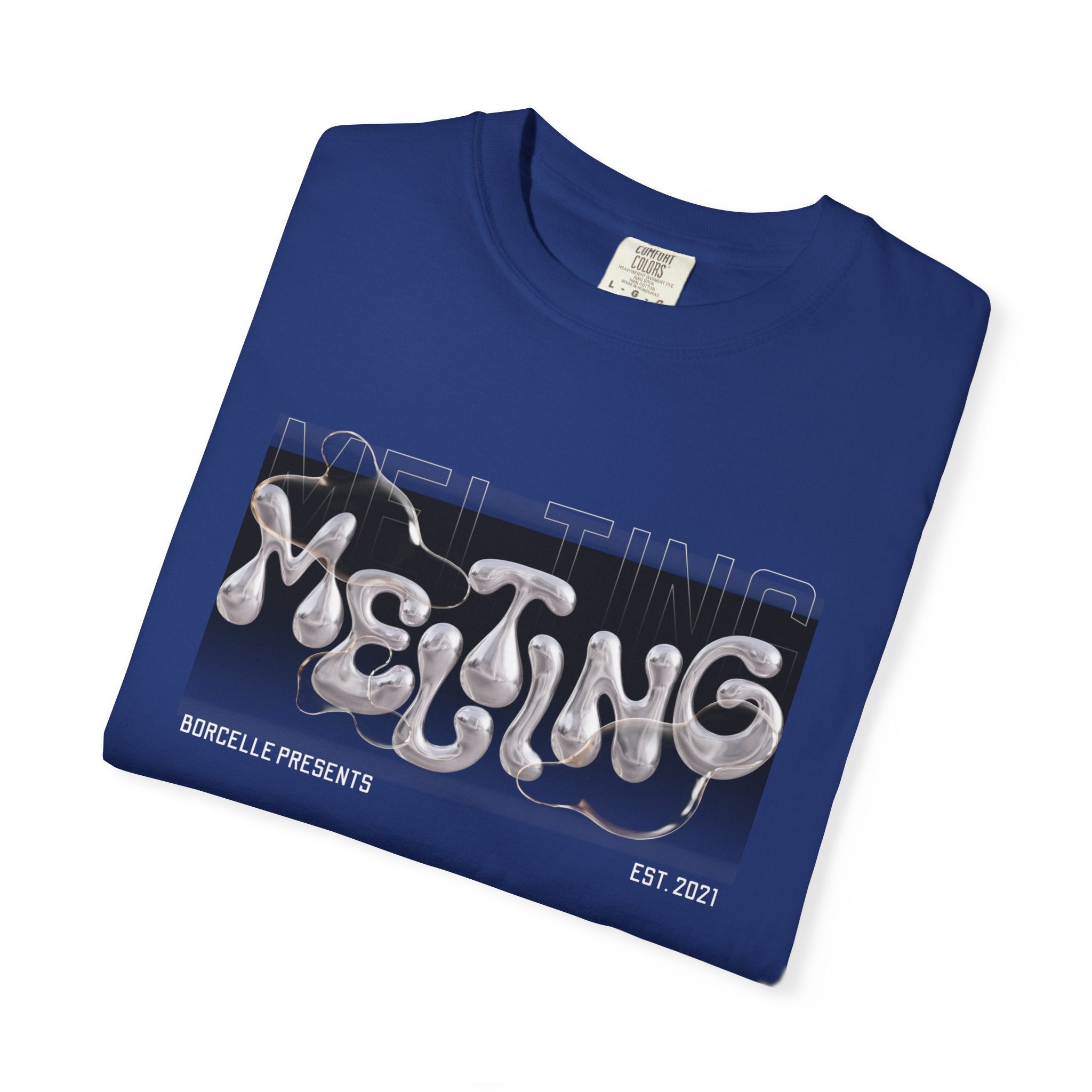 Melting Vibes Unisex Garment-Dyed T-shirt | Cool Graphic Tee for Art Lovers, Trendy Casual Wear, Unique Gift, Summer Style