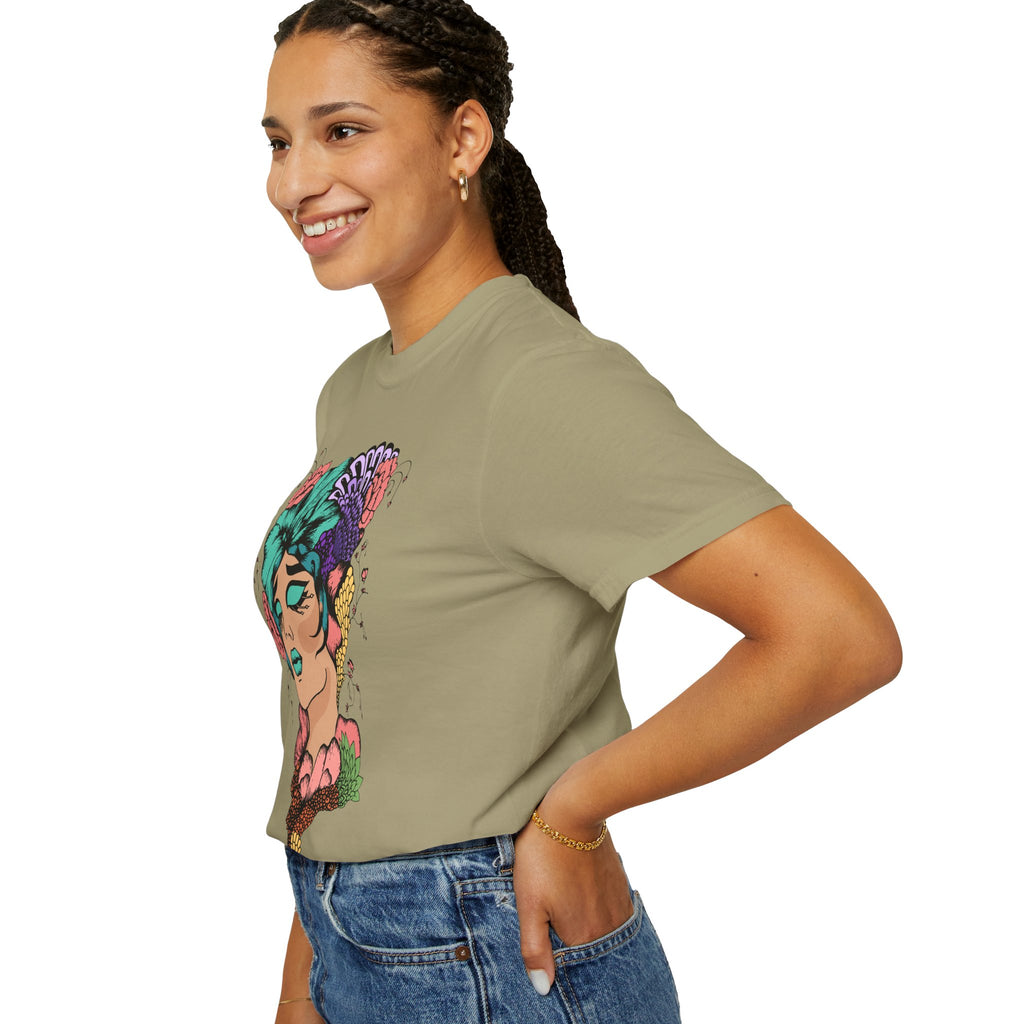 Floral Fantasy T-Shirt | Artistic Graphic Tee for Nature Lovers, Unique Gift, Casual Wear, Eco-Friendly Fashion