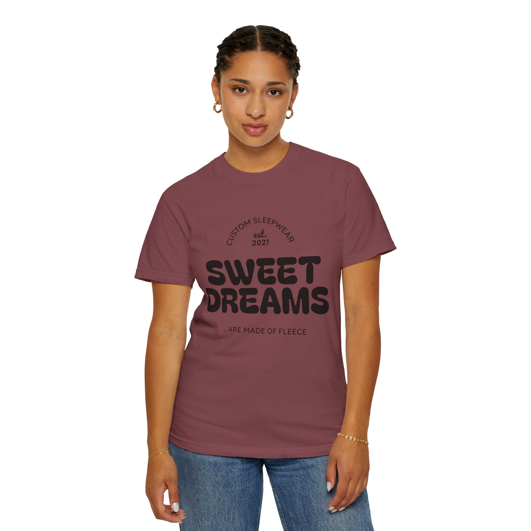Custom Sweet Dreams T-Shirt, Unisex Sleepwear, Relaxed Fit Tee, Cozy Gift for Sleep Lovers, Lounge Wear, Dreamy Apparel