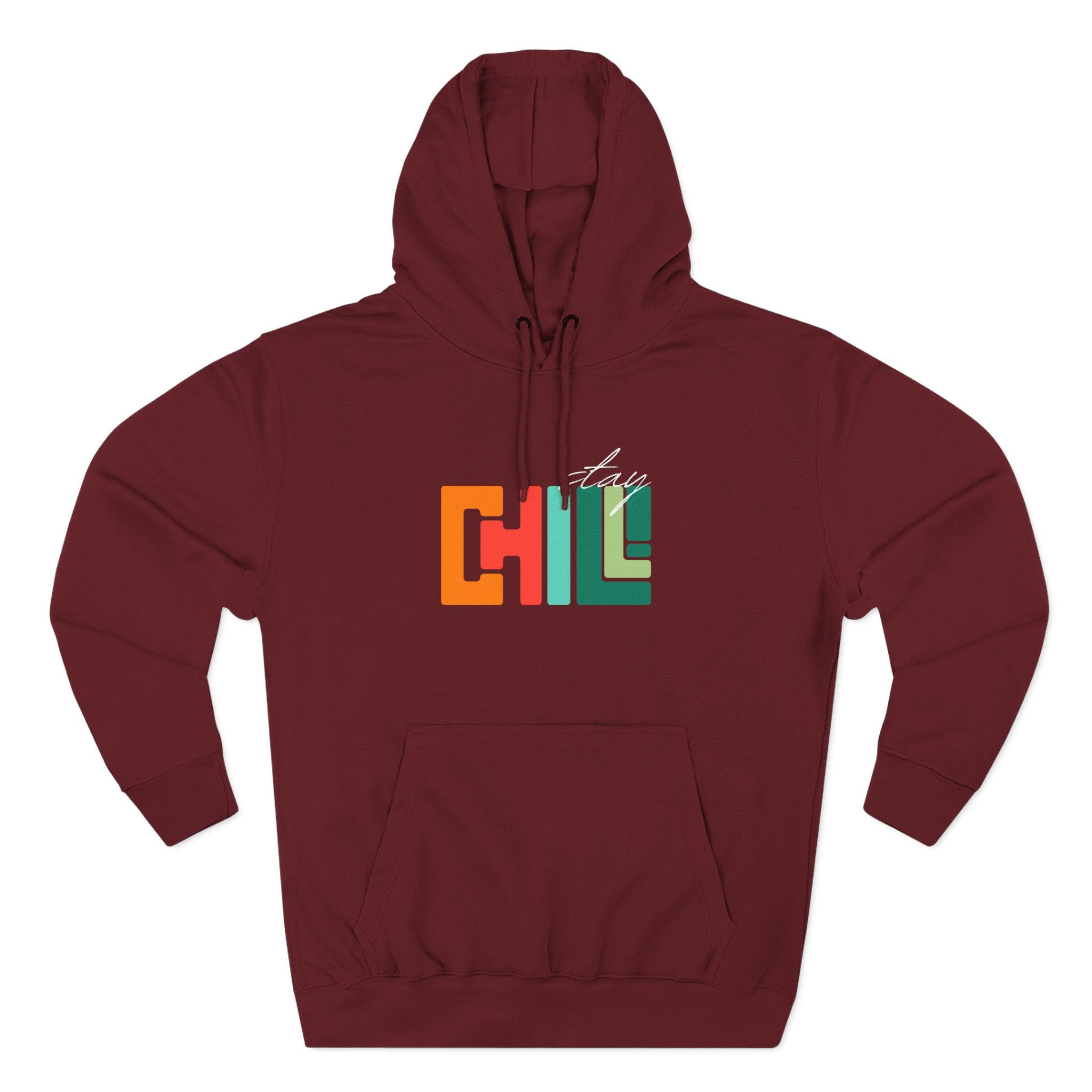 Chill Vibes Three-Panel Fleece Hoodie | Cozy Sweatshirt for Relaxation, Perfect for Gifts, Fashion, and Casual Wear