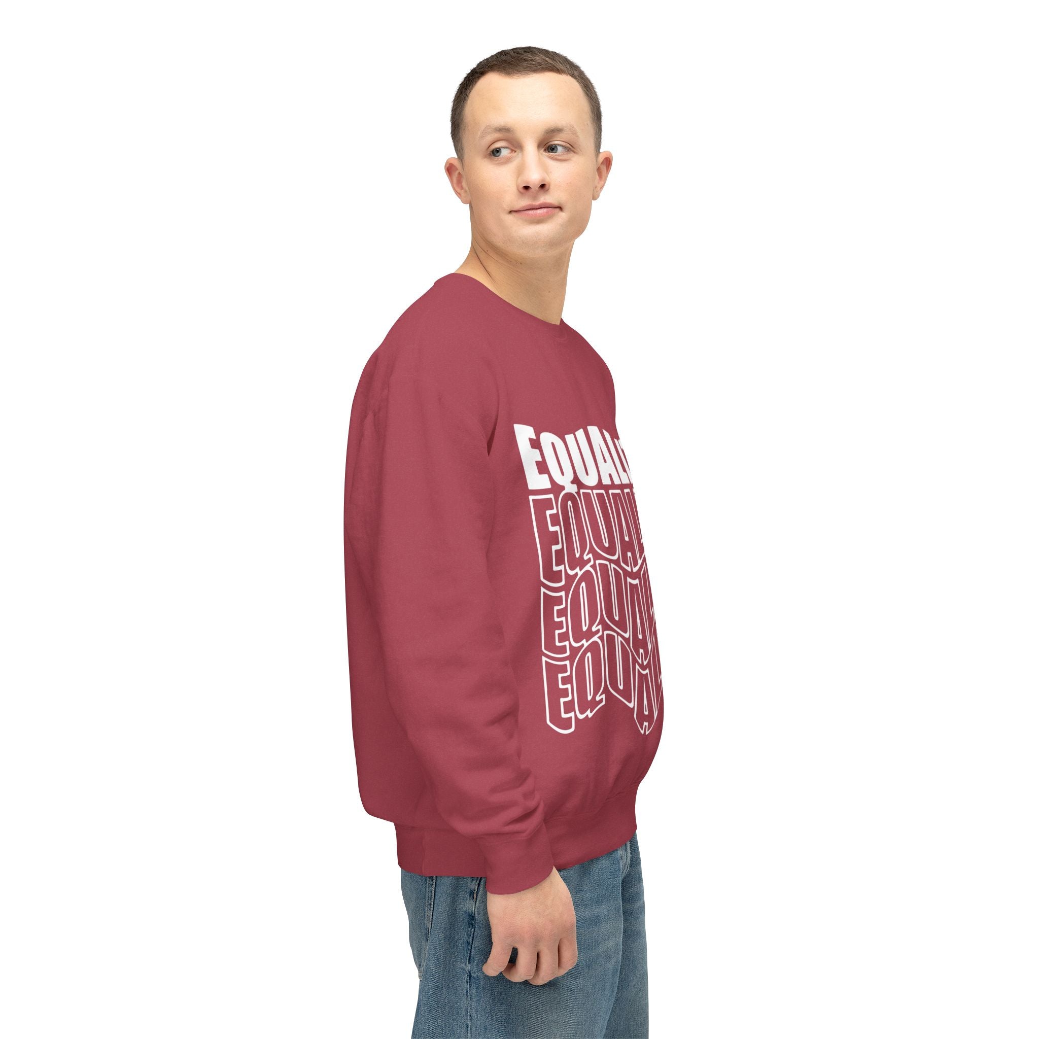 Equality Crewneck Sweatshirt | Unisex Lightweight Pullover, Casual Wear, Equality Message, Gift for Activists, Everyday Comfort