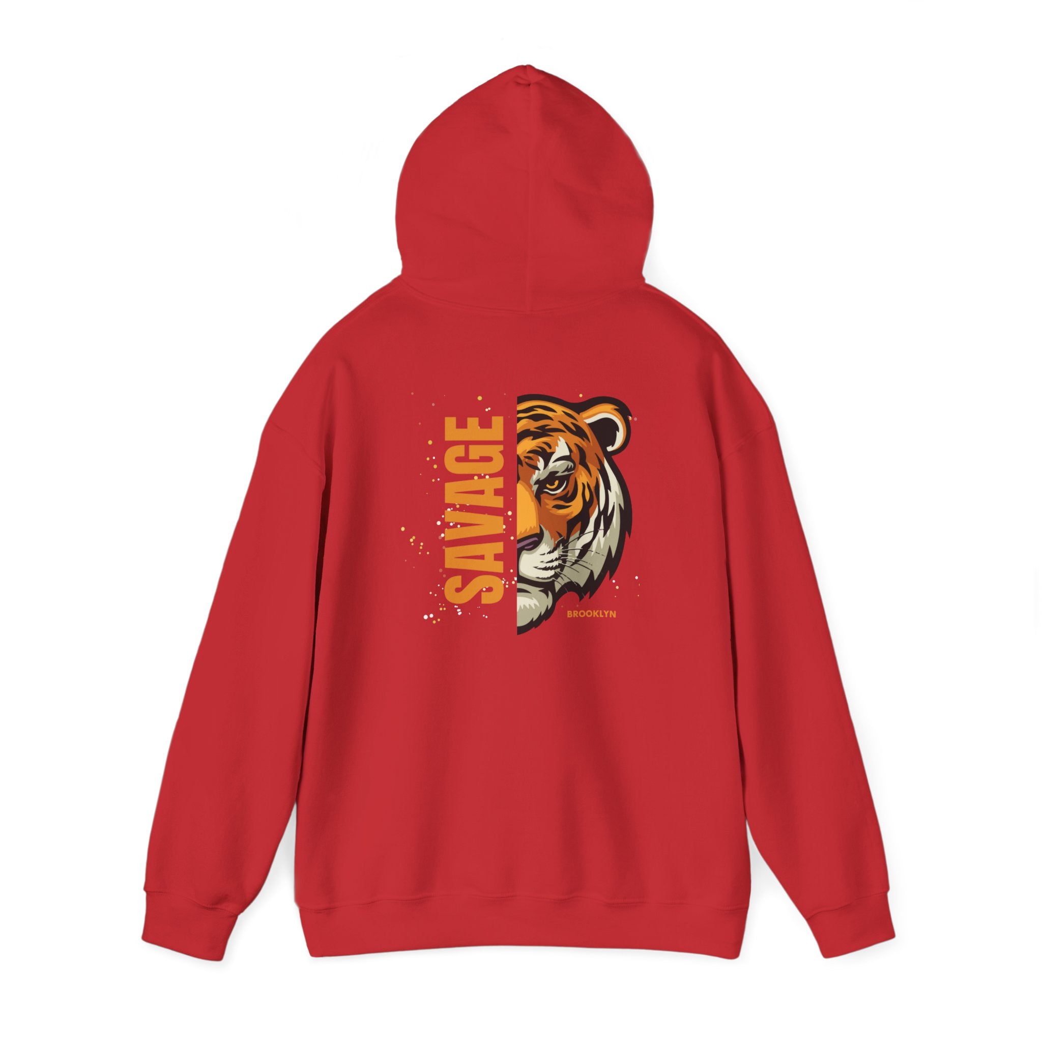 Savage Tiger Unisex Hoodie, Vintage Sweatshirt, Animal Lovers Apparel, Gift for Him/Her, Casual Streetwear, Cozy Layering
