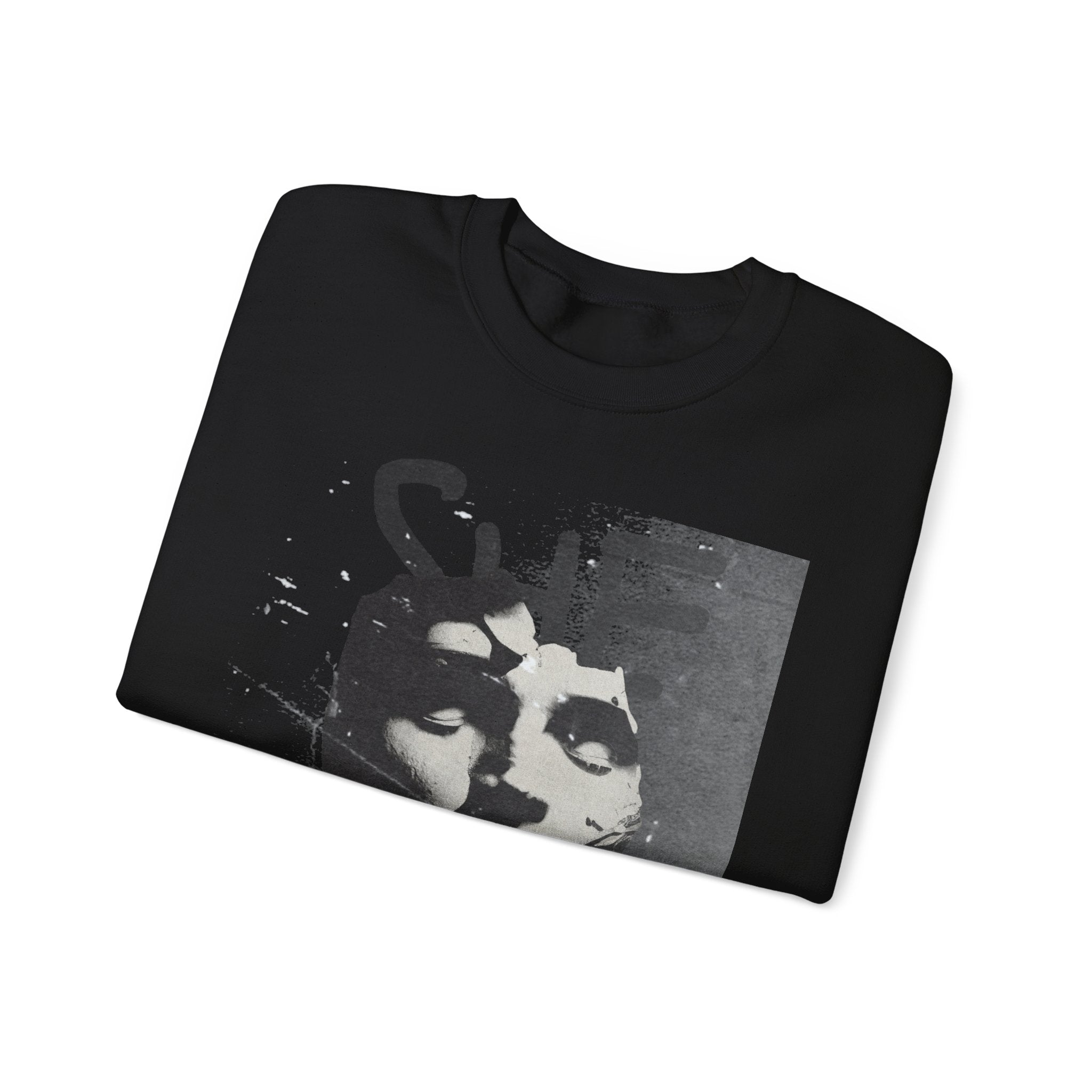 Artistic Unisex Crewneck Sweatshirt - SHE ART Graphic, Cozy Fashion, Bold Statement Piece, Gift for Creatives, Everyday Wear