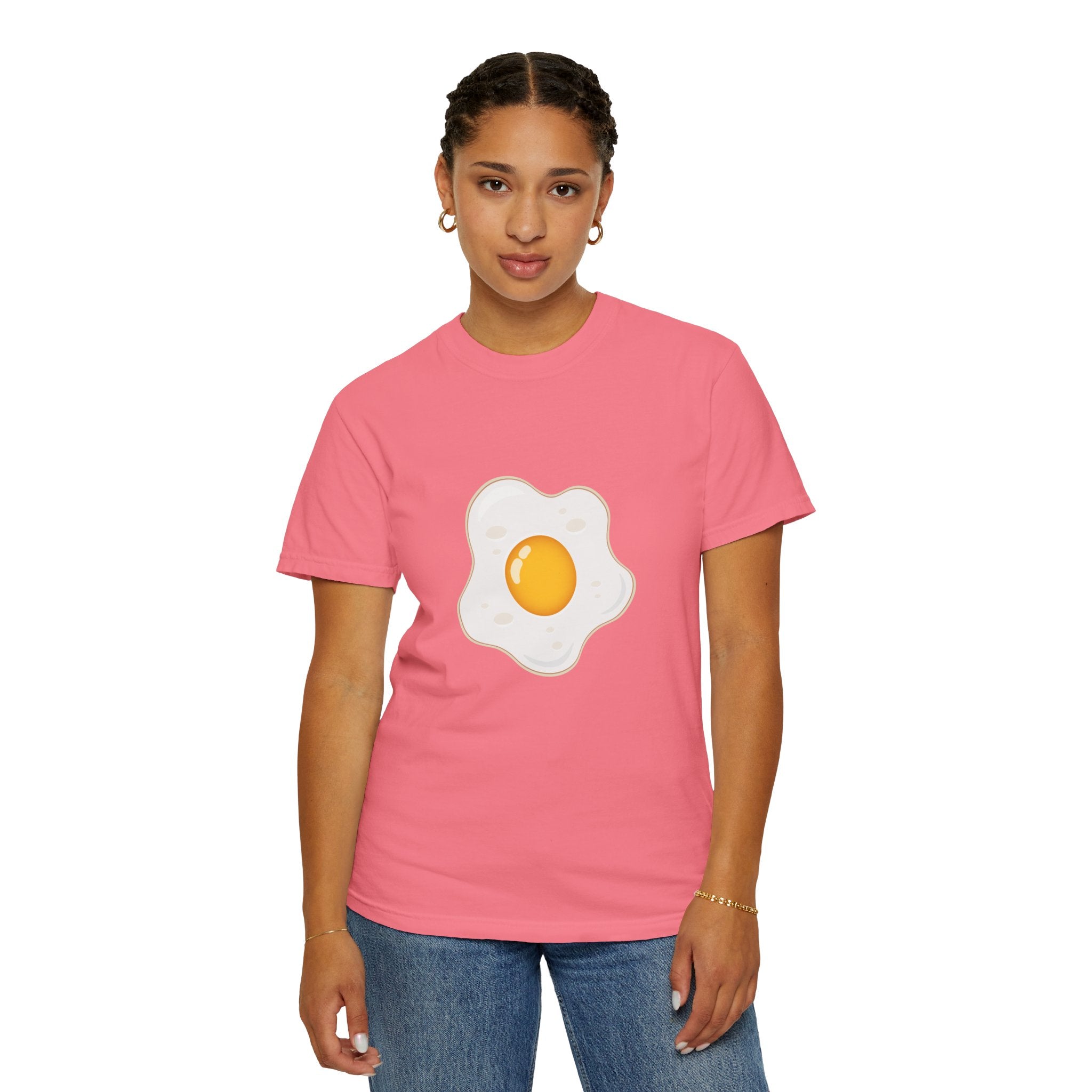 Whimsical Egg Graphic T-Shirt, Funny Food Tee, Breakfast Lover Gift, Unisex Tee for Foodies, Cute Egg Design Shirt
