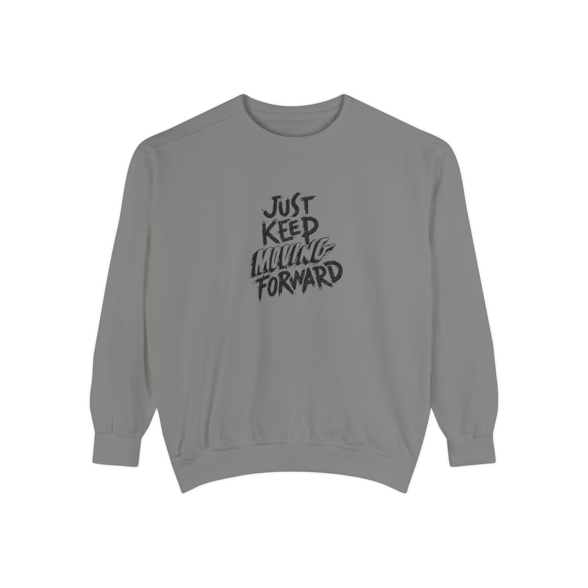 Motivational Sweatshirt - Just Keep Moving Forward, Unisex Garment-Dyed Crewneck, Cozy Gift, Inspirational Apparel, Perfect for Every [...]
