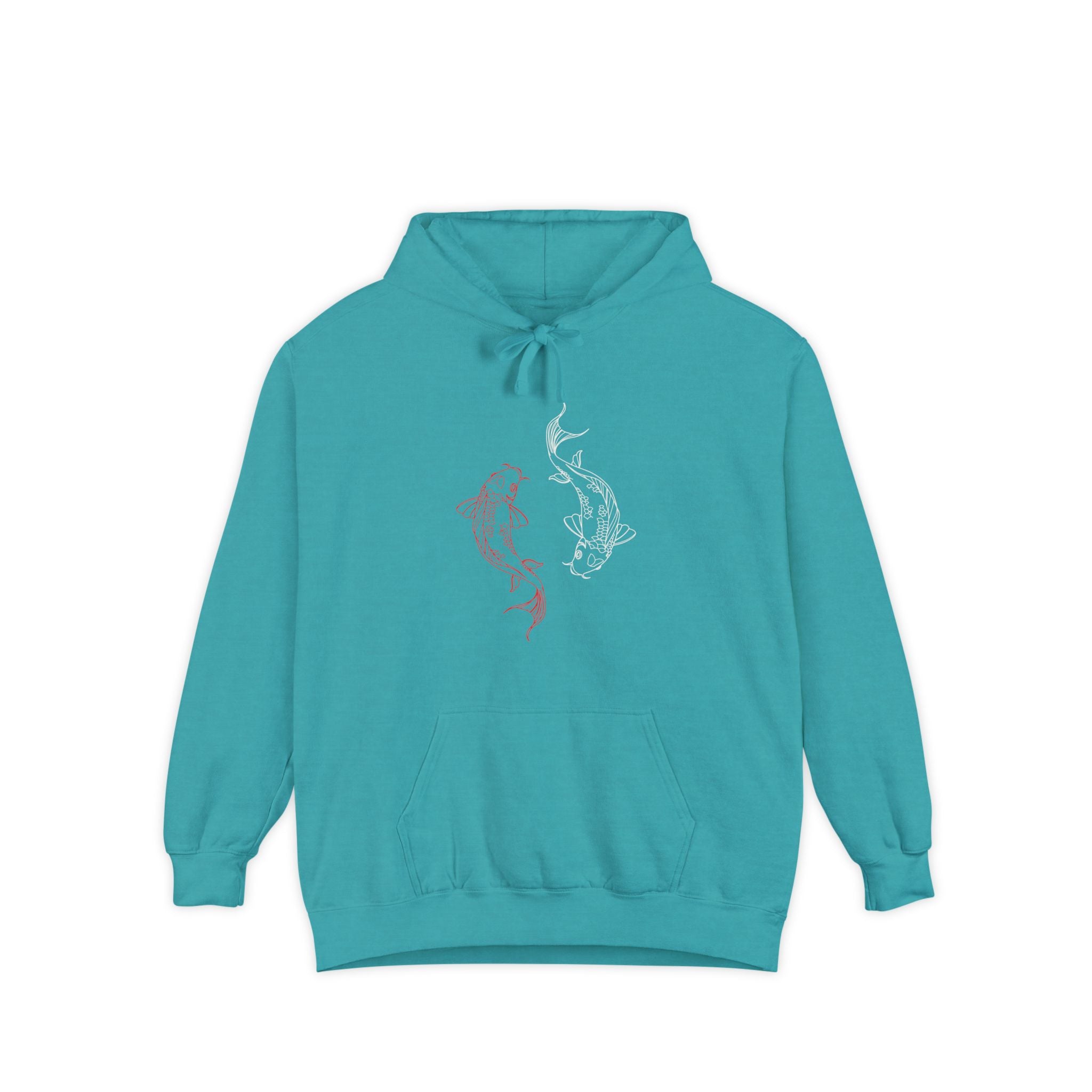 Charming Mermaid Garment-Dyed Hoodie - Cozy Unisex Fashion for Beach Lovers, Casual Wear, Gift Ideas for Ocean Lovers, Summer Chill