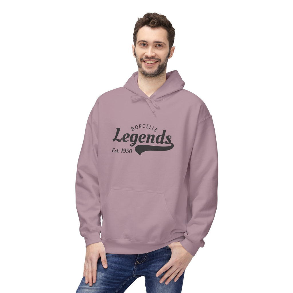 Retro Legends Fleece Hoodie, Cozy Unisex Sweatshirt, Perfect Gift for Sports Lovers, Casual Wear, Est. 1950