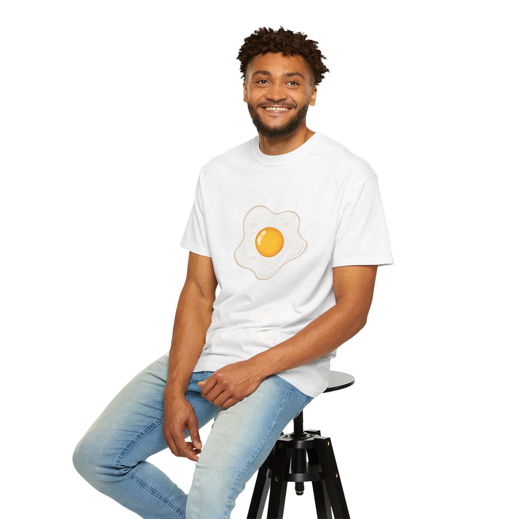 Whimsical Egg Graphic T-Shirt, Funny Food Tee, Breakfast Lover Gift, Unisex Tee for Foodies, Cute Egg Design Shirt