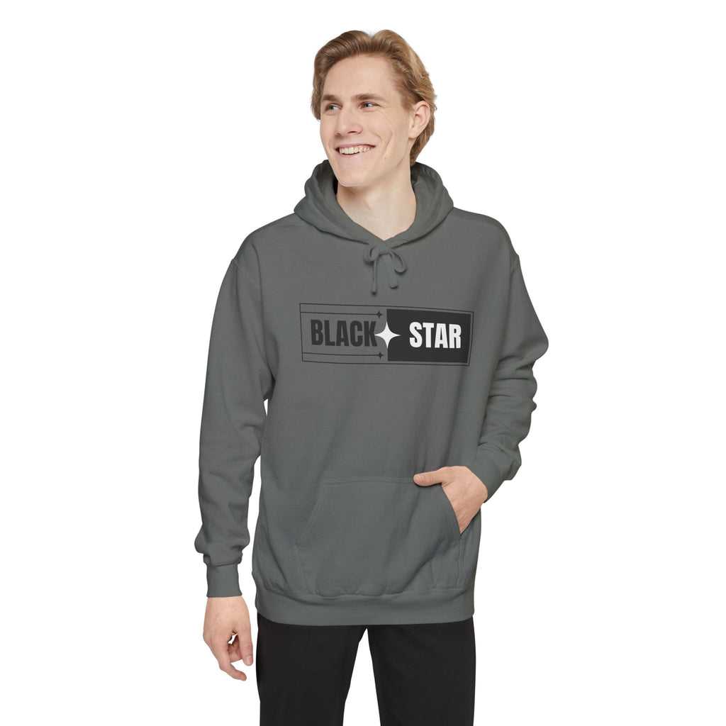 Unisex Garment-Dyed Hoodie with 'BLACK STAR' Design, Cozy Casual Sweatshirt, Everyday Hoodie, Perfect Gift for Birthdays, Relaxed [...]