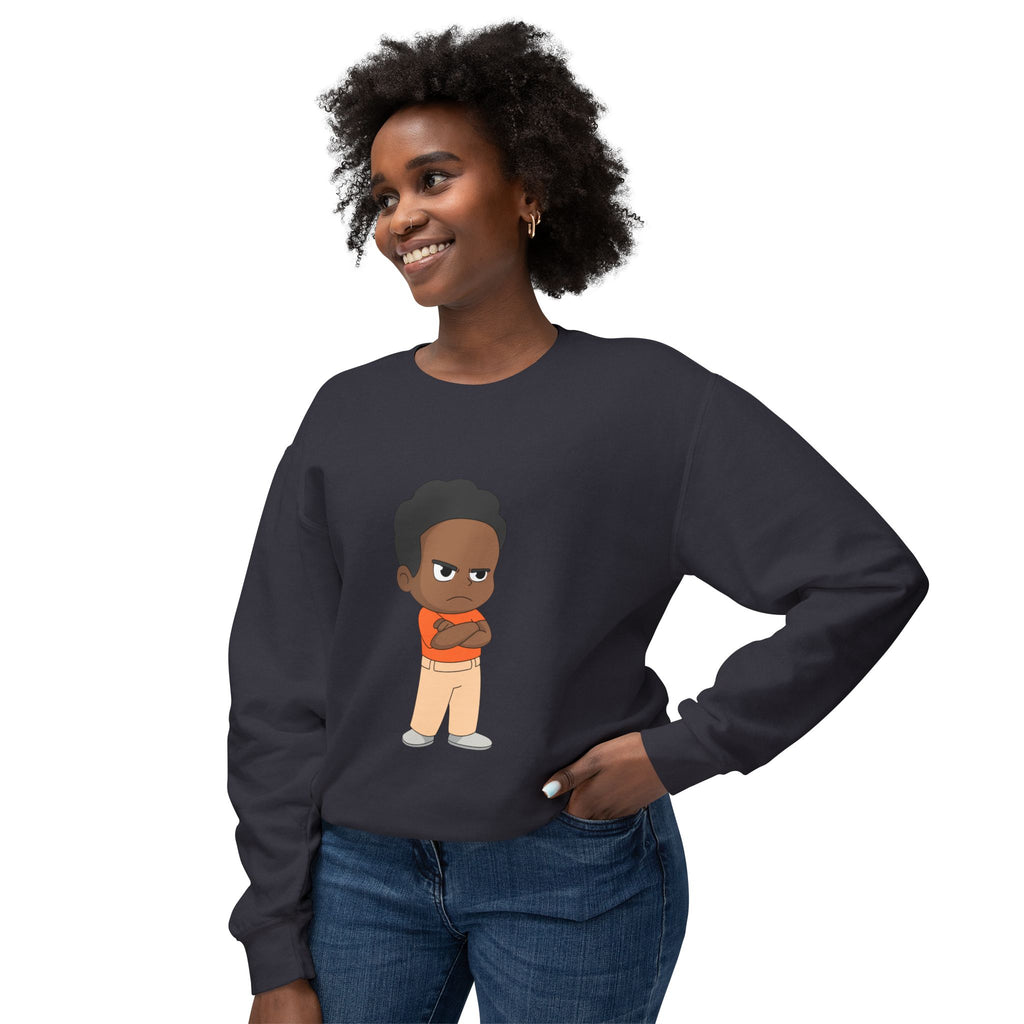 Playful Cartoon Crewneck Sweatshirt | Funny Lightweight Sweatshirt for Kids & Teens, Birthday Gift, Casualwear, Seasonal Comfort