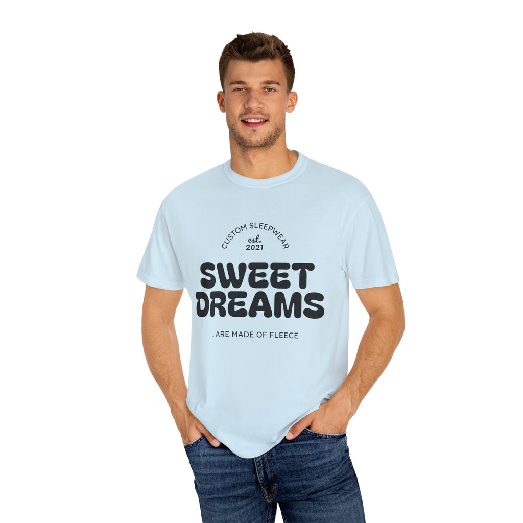 Custom Sweet Dreams T-Shirt, Unisex Sleepwear, Relaxed Fit Tee, Cozy Gift for Sleep Lovers, Lounge Wear, Dreamy Apparel