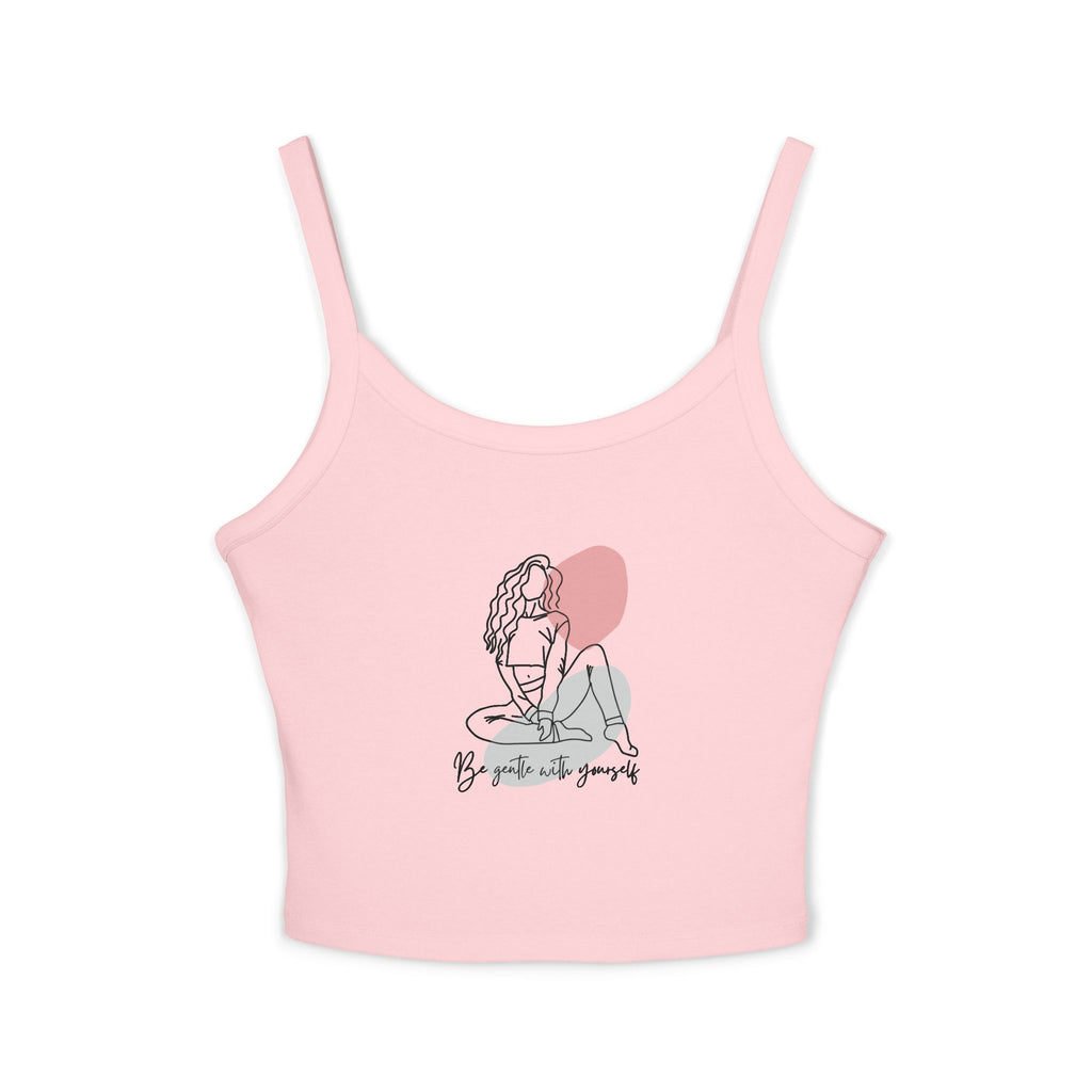 Stylish Women's Spaghetti Strap Tank Top - Body Positivity, Graphic Tank, Summer Wear, Casual Top, Everyday Apparel