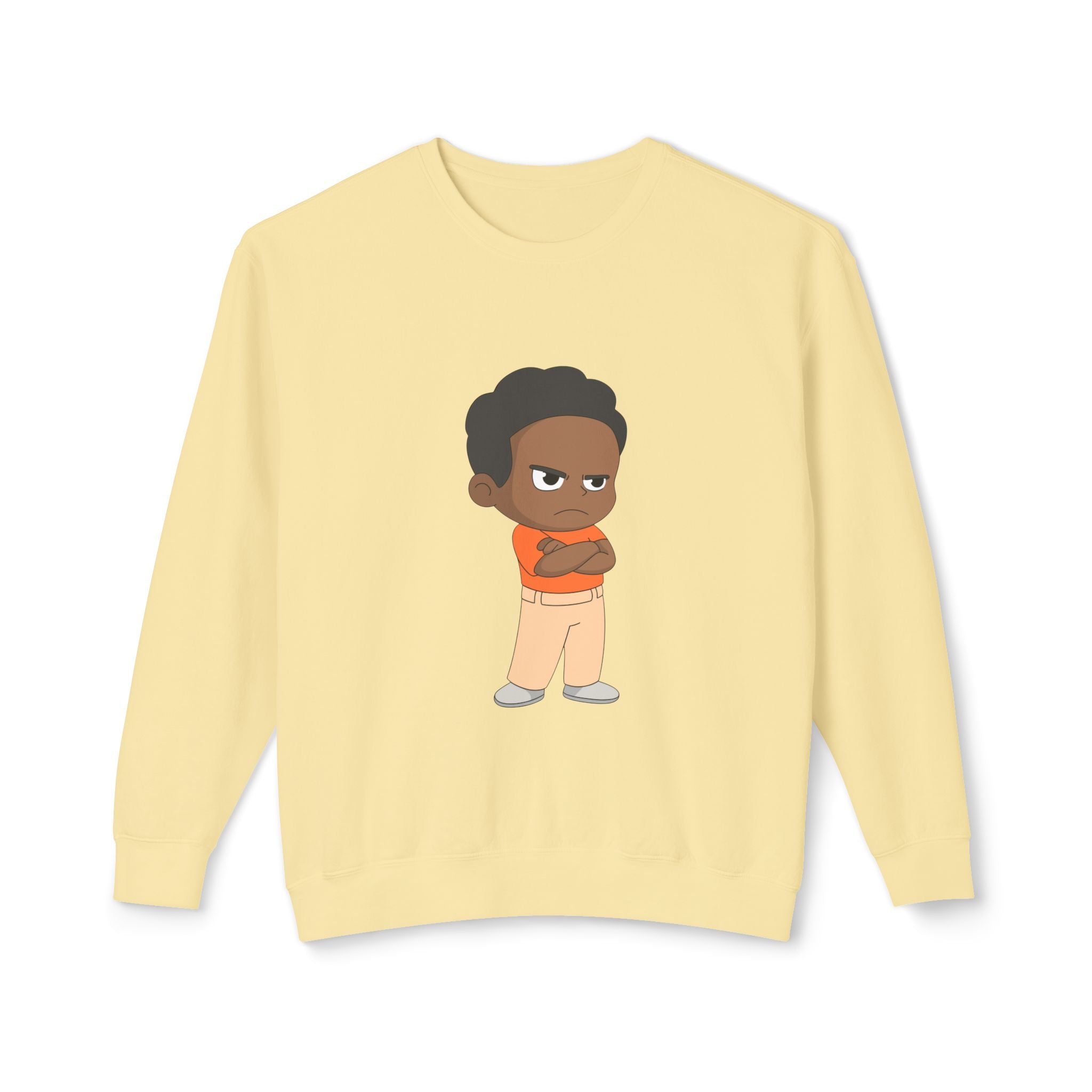Playful Cartoon Crewneck Sweatshirt | Funny Lightweight Sweatshirt for Kids & Teens, Birthday Gift, Casualwear, Seasonal Comfort